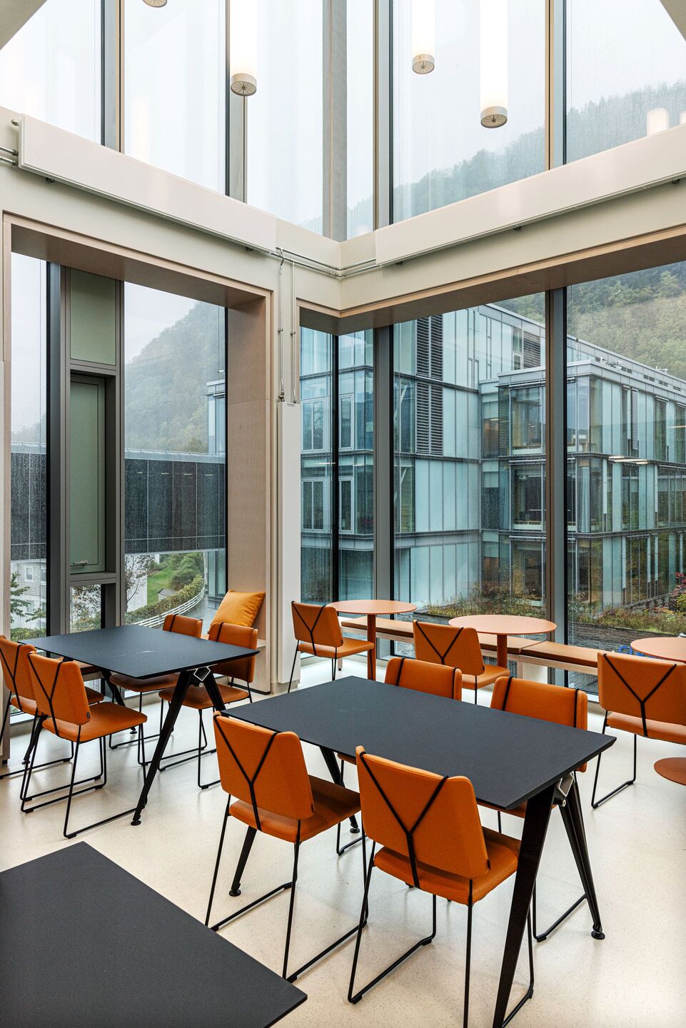 The best rooms are reserved for common rooms like this eating area