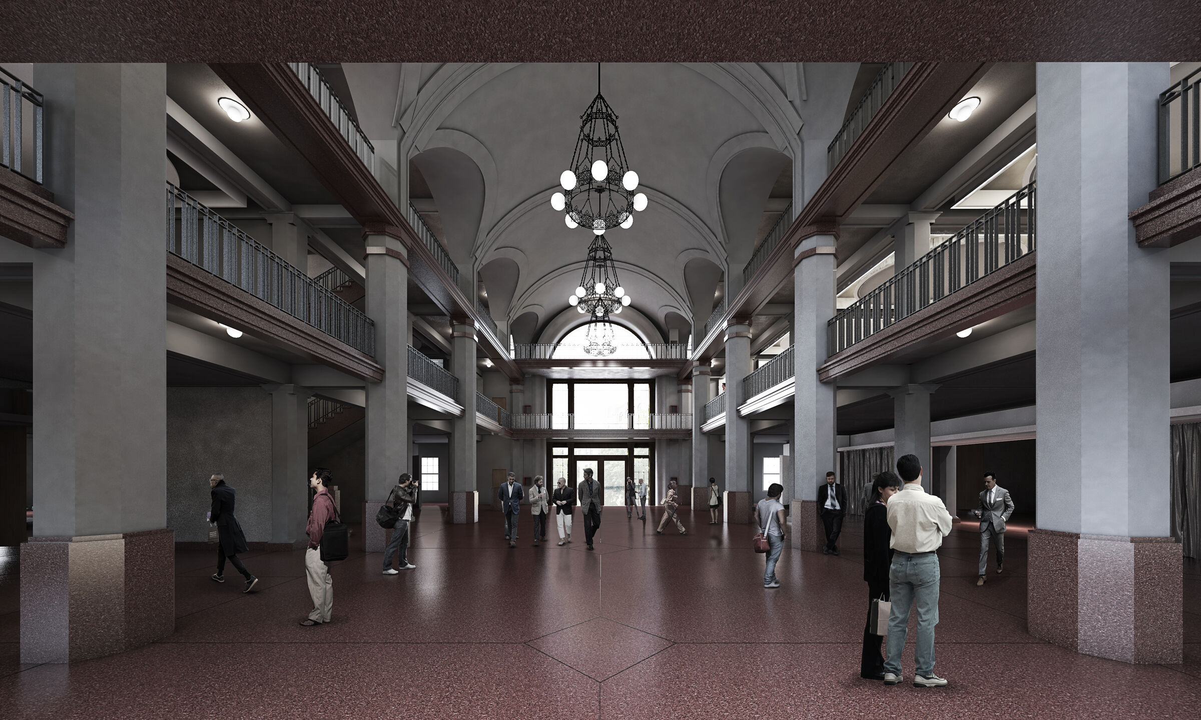 LABNL Citizen Cultural Laboratory - Main Hall Rendering