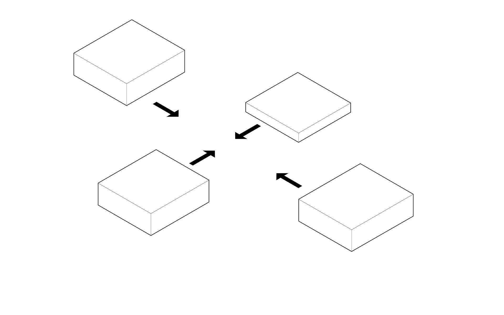 Four buildings