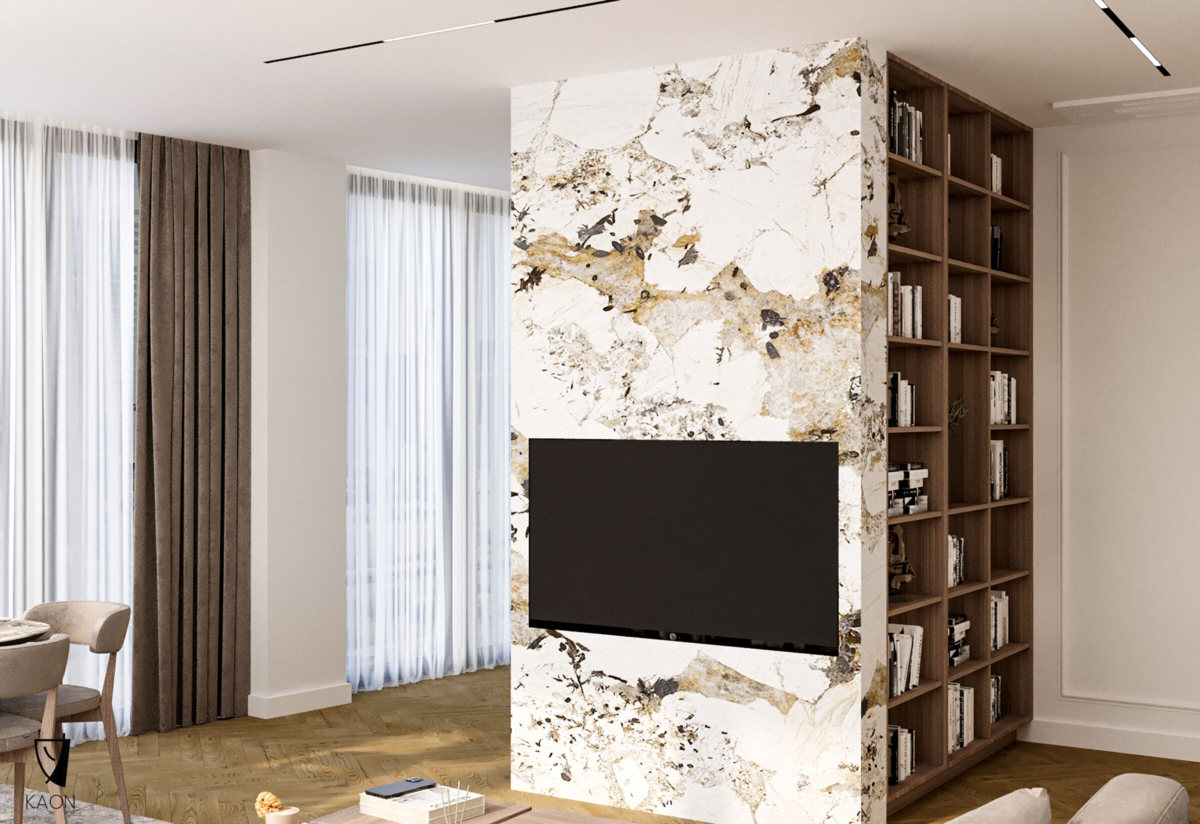 “Wave Studio” Airbnb Design:KAON line Client: Private Location: Tiranë, Albania