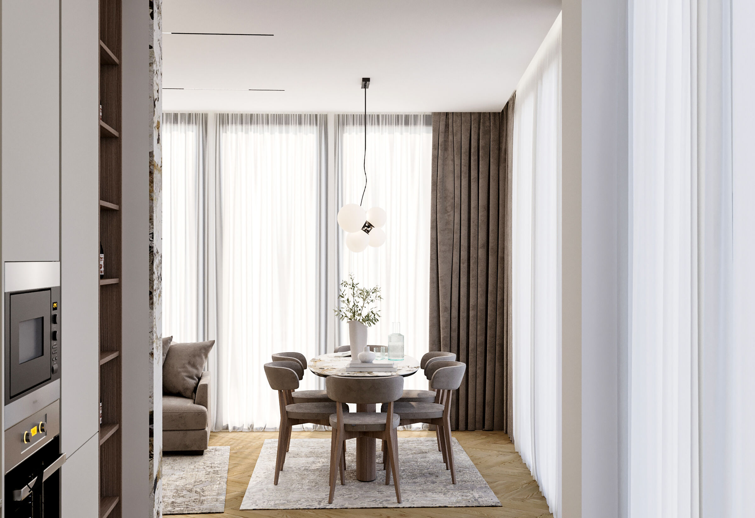 “Wave Studio” Airbnb Design:KAON line Client: Private Location: Tiranë, Albania