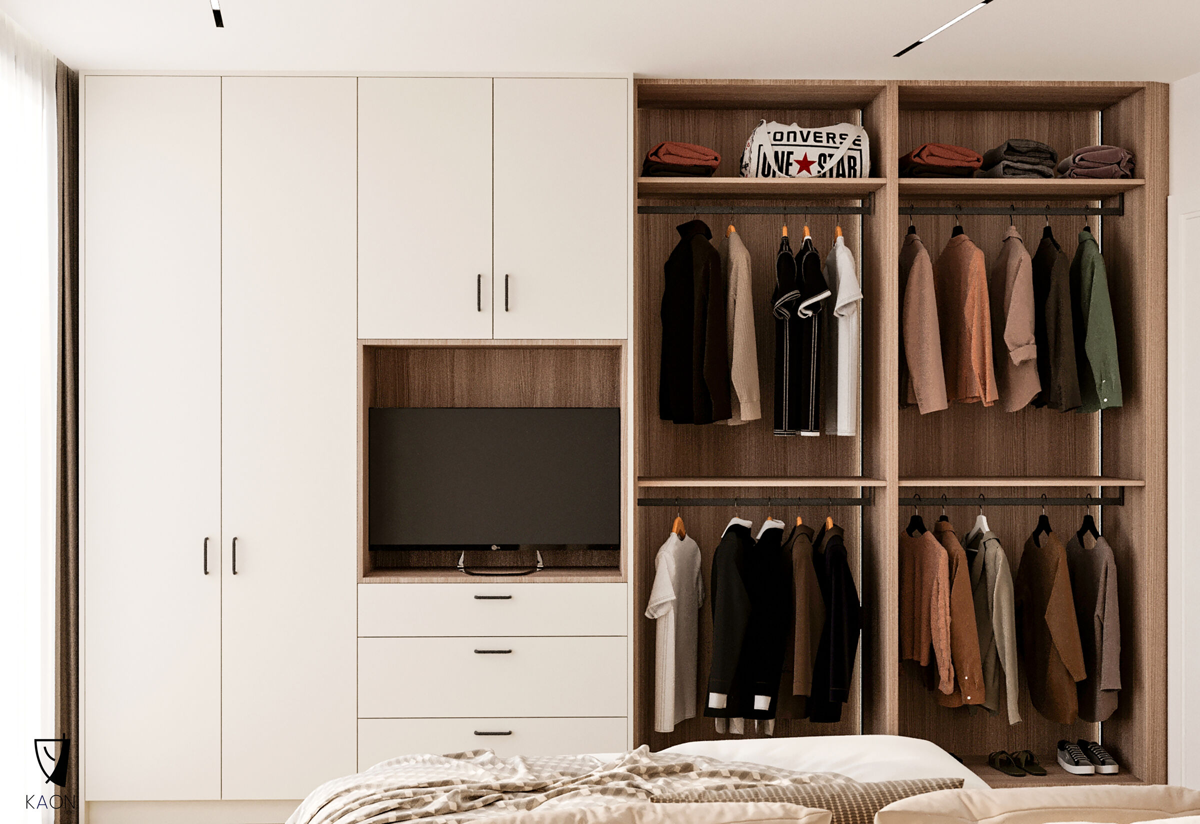 “Wave Studio” Airbnb Design:KAON line Client: Private Location: Tiranë, Albania