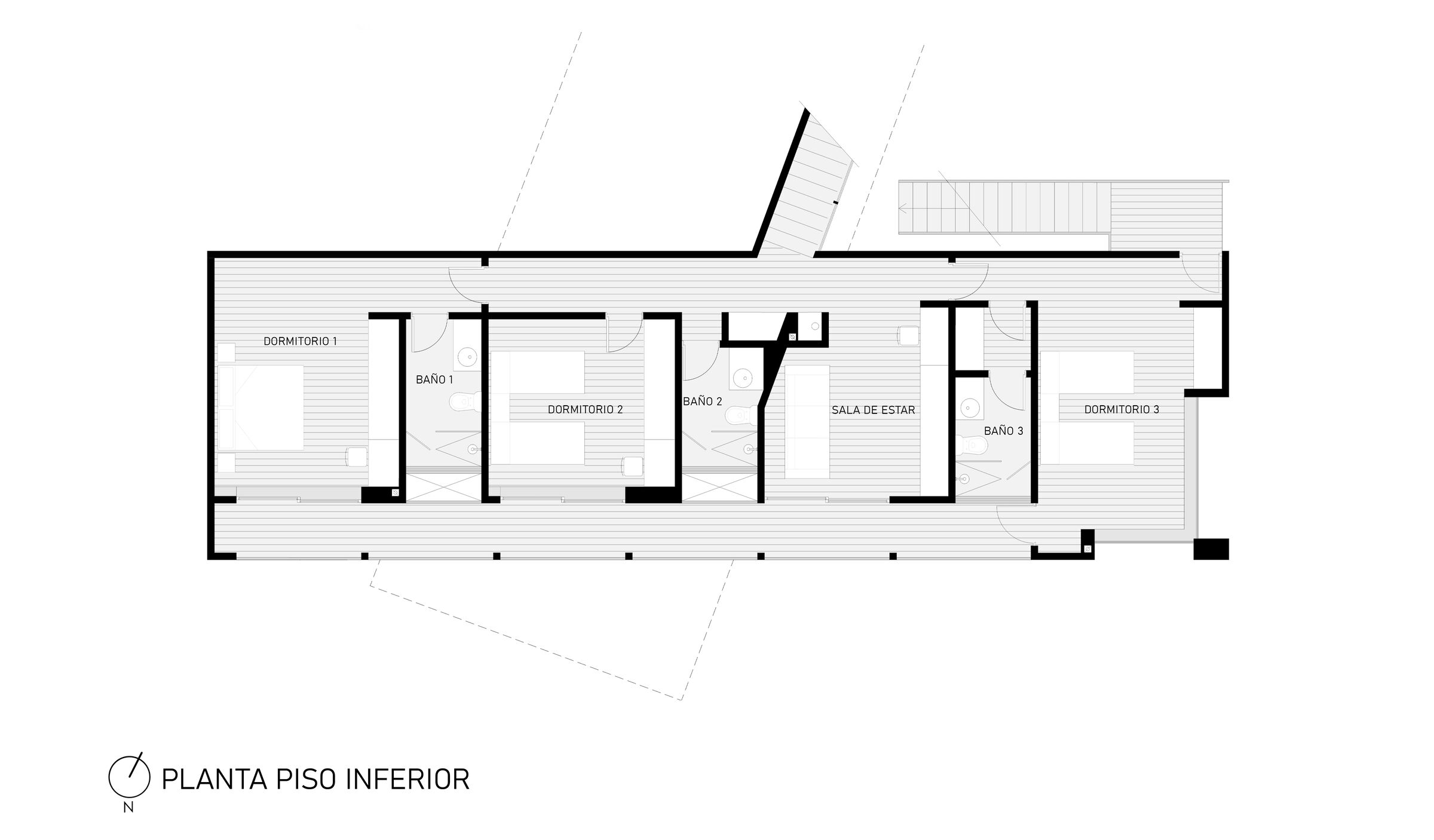 Lower floor plan.