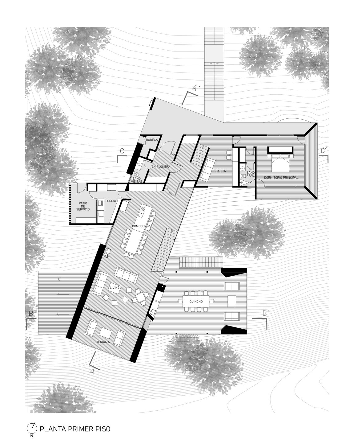 First floor plan.