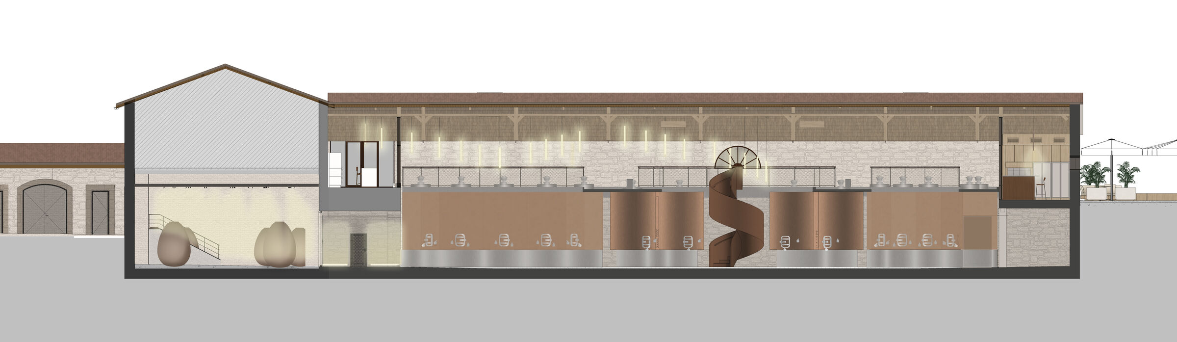 Longitudinal Section - Cellar 2