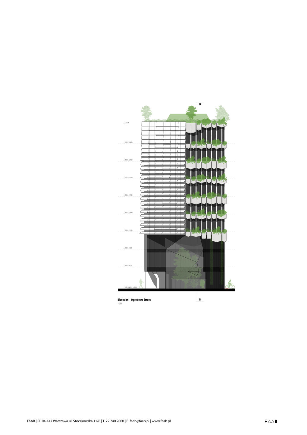 Elevation - Ogrodowa Street