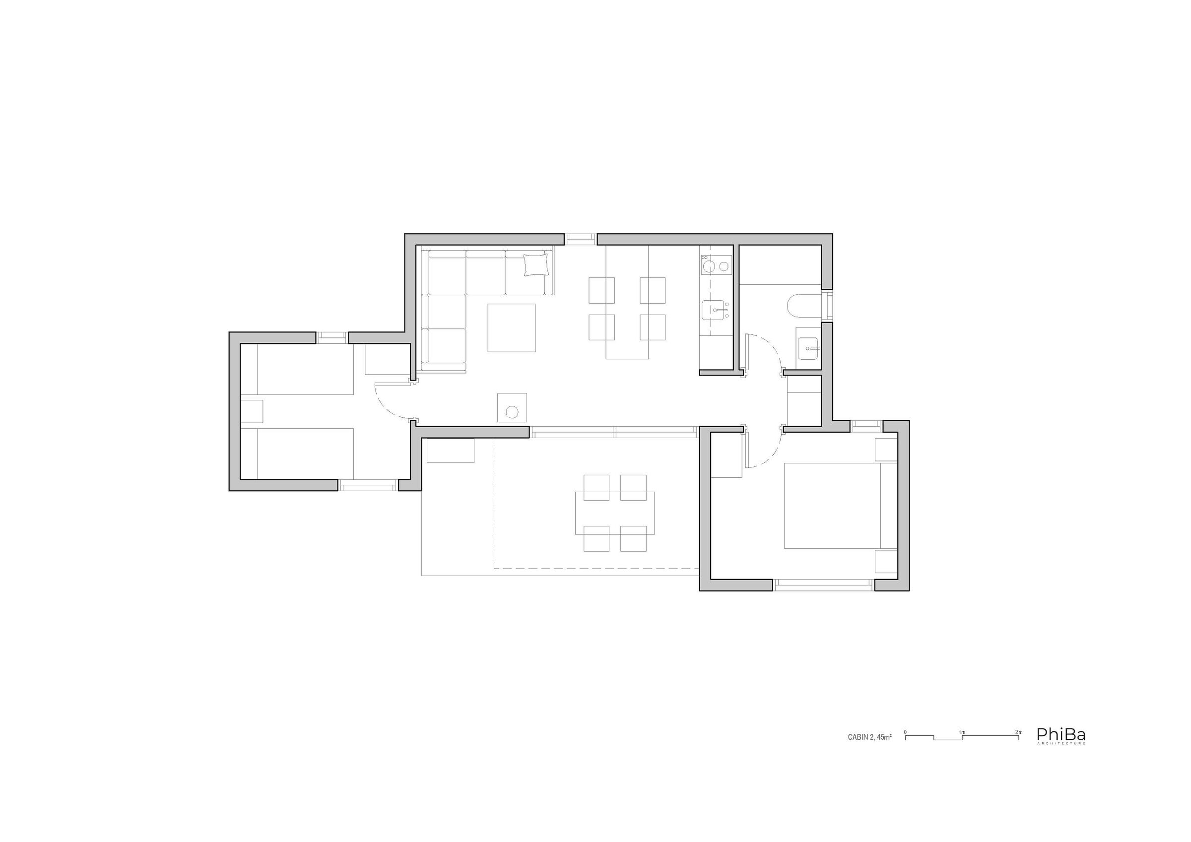 Cabin 2 floor plan