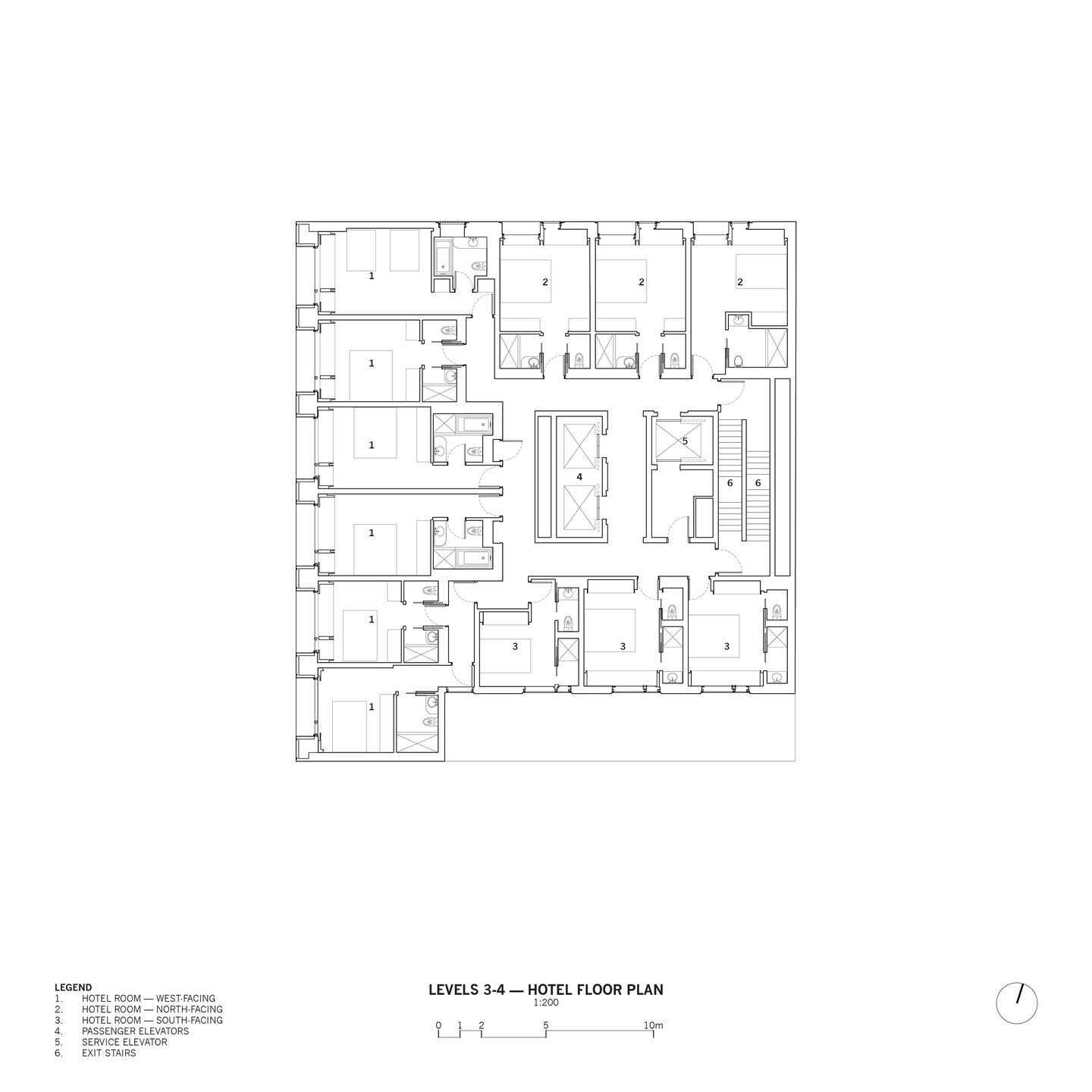 Typical Floor Plan - Hotel Suites.
