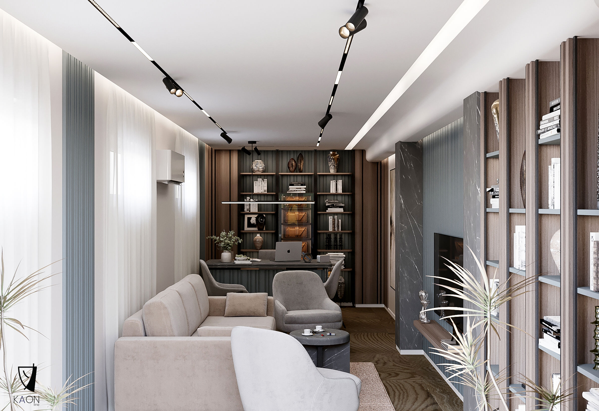Home Office Design: KAON line Client: Private Location: Prishtinë, Kosovë
