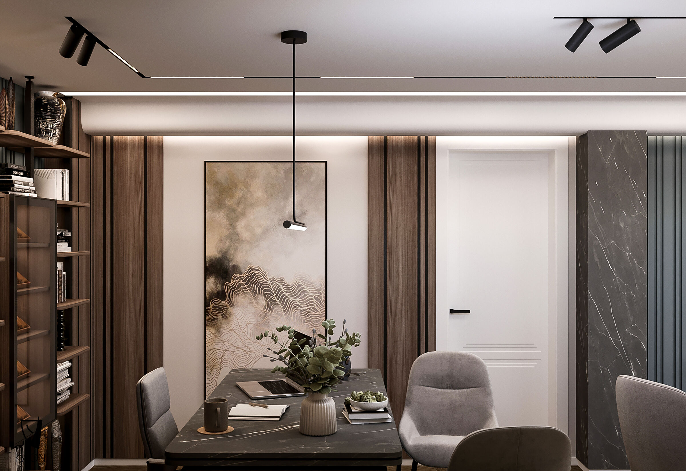 Home Office Design: KAON line Client: Private Location: Prishtinë, Kosovë