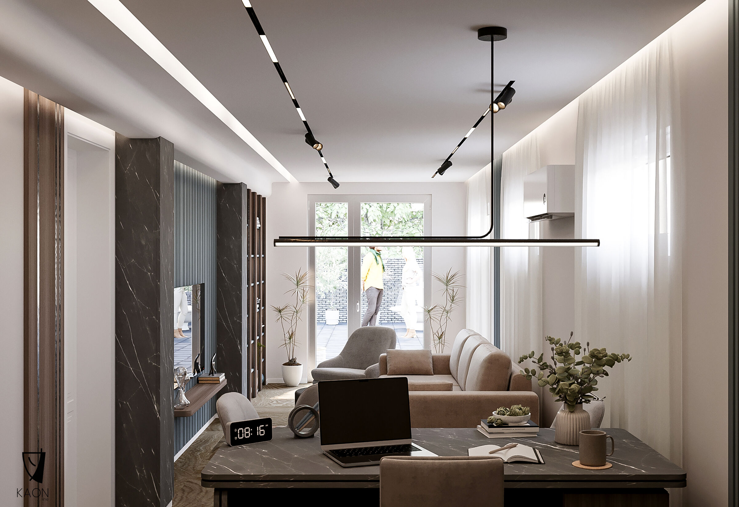 Home Office Design: KAON line Client: Private Location: Prishtinë, Kosovë