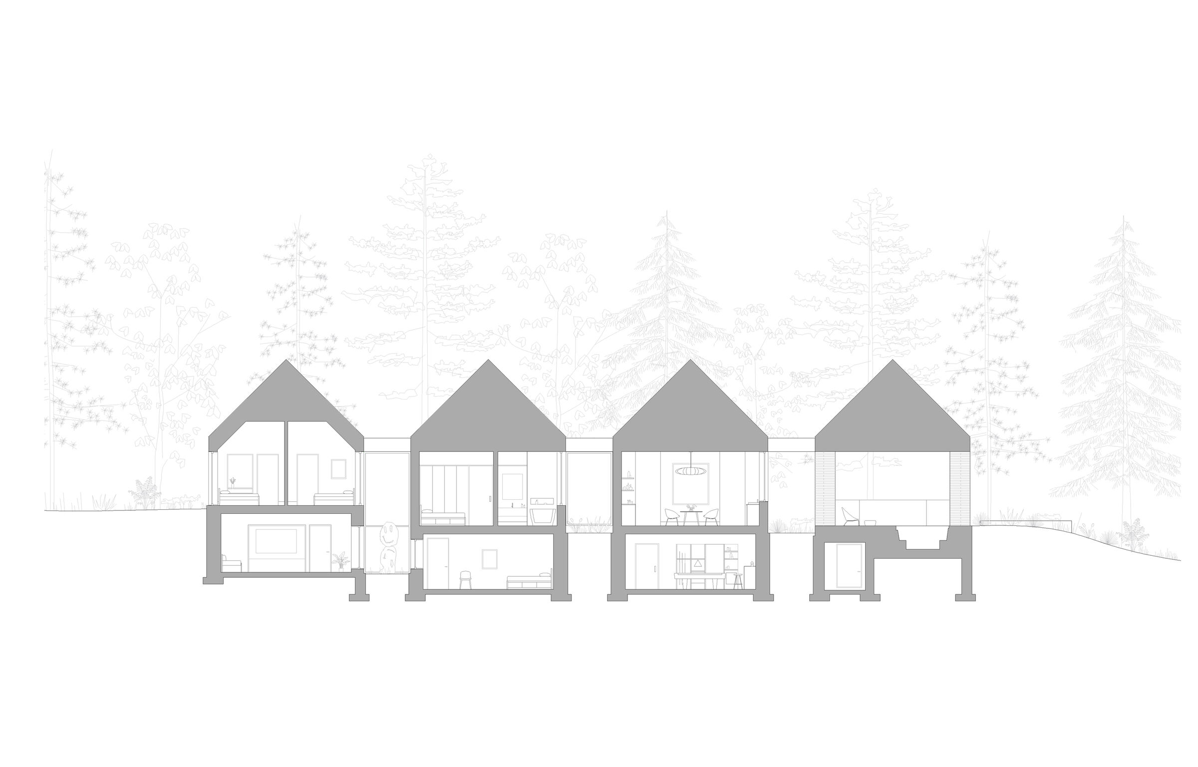 Building section  - south elevation
