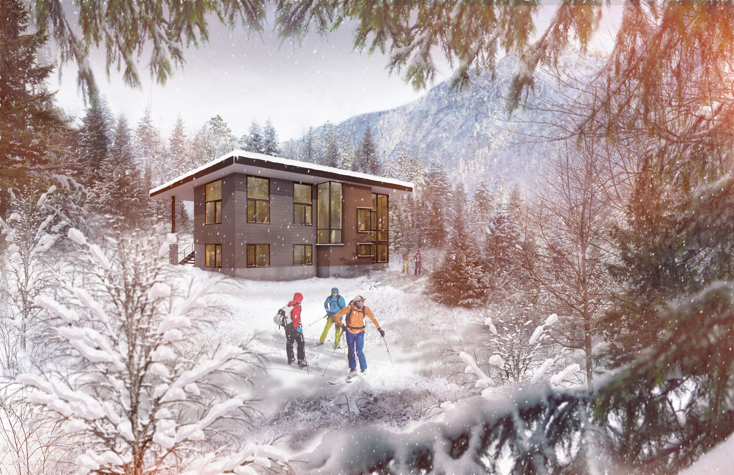 Icicle Creek rendering - winter