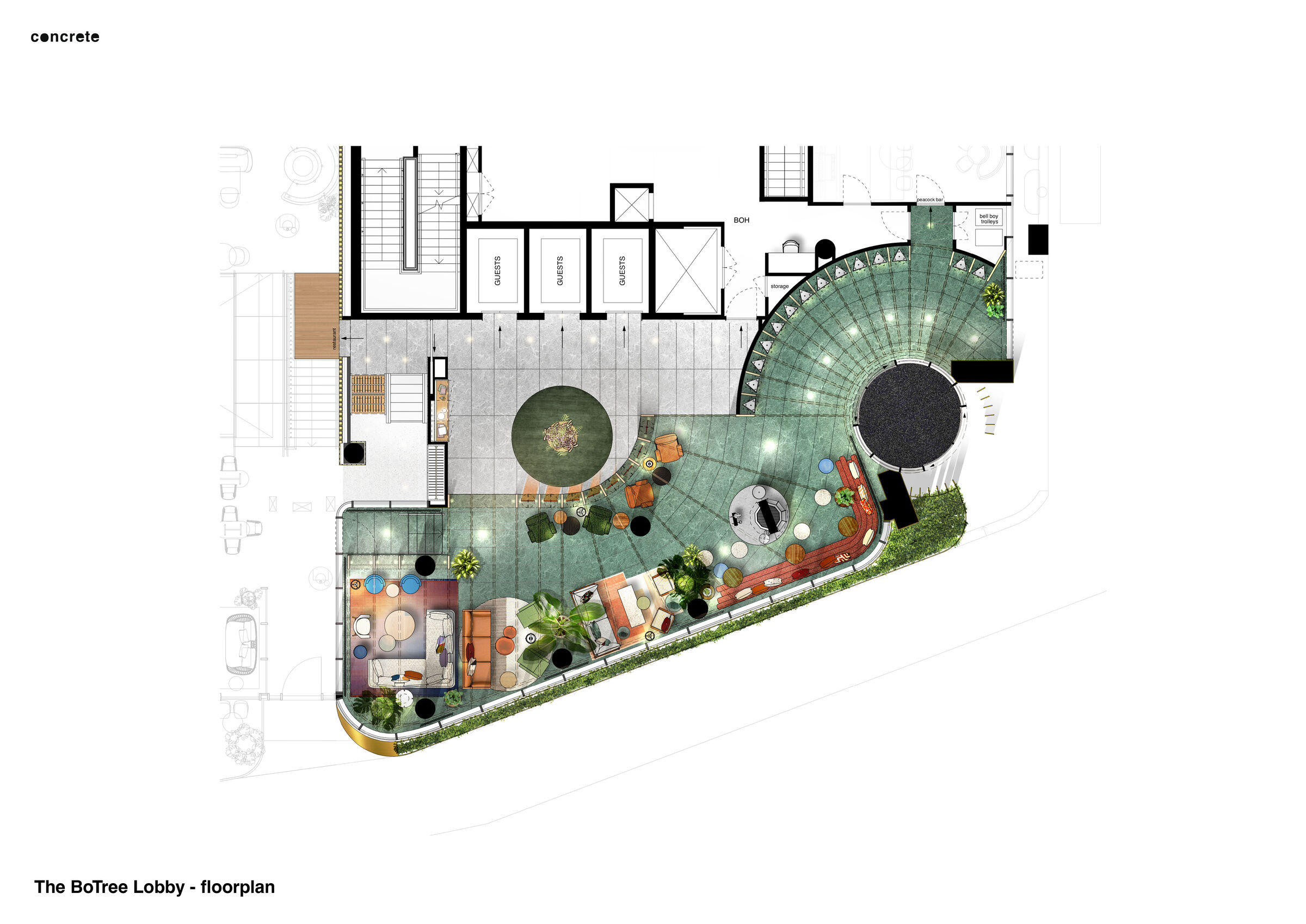 The BoTree lobby