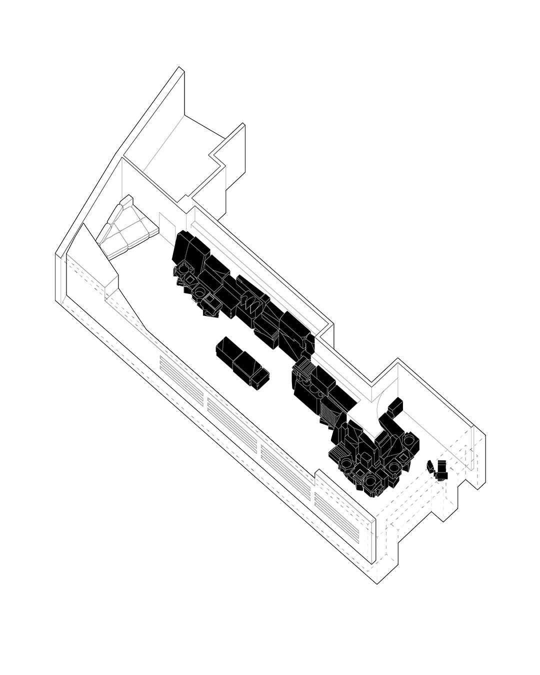 Aesop Diagonal Axonometry Plan