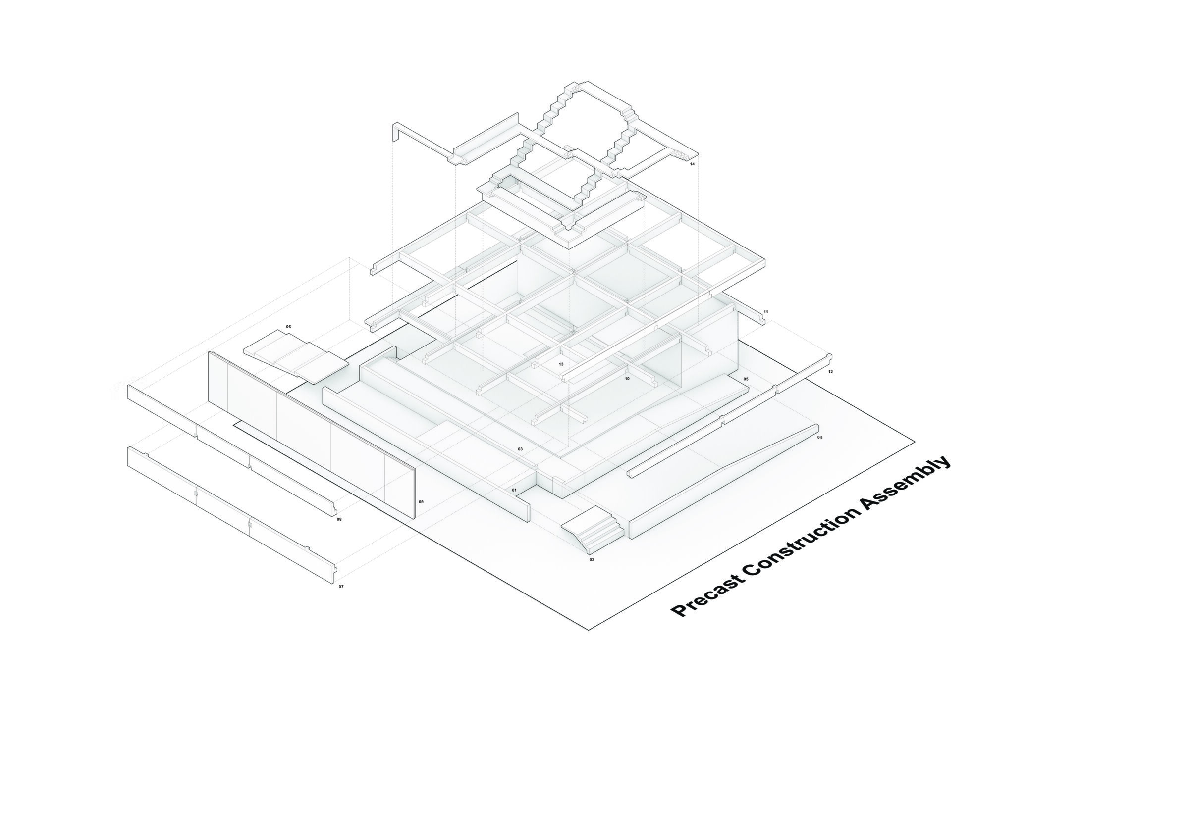 Phuffle Precast Construction Assembly Diagram