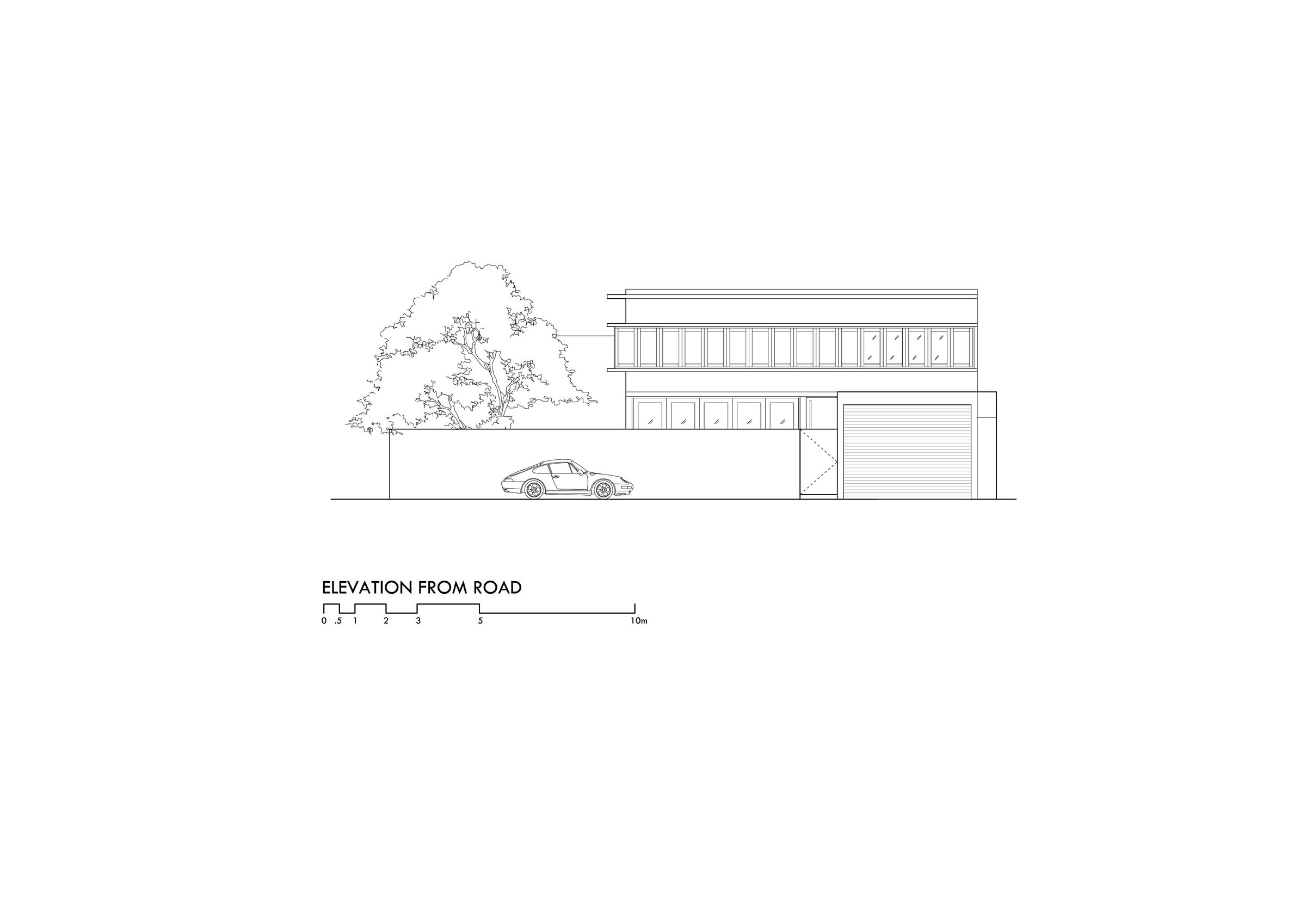 Elevation from road