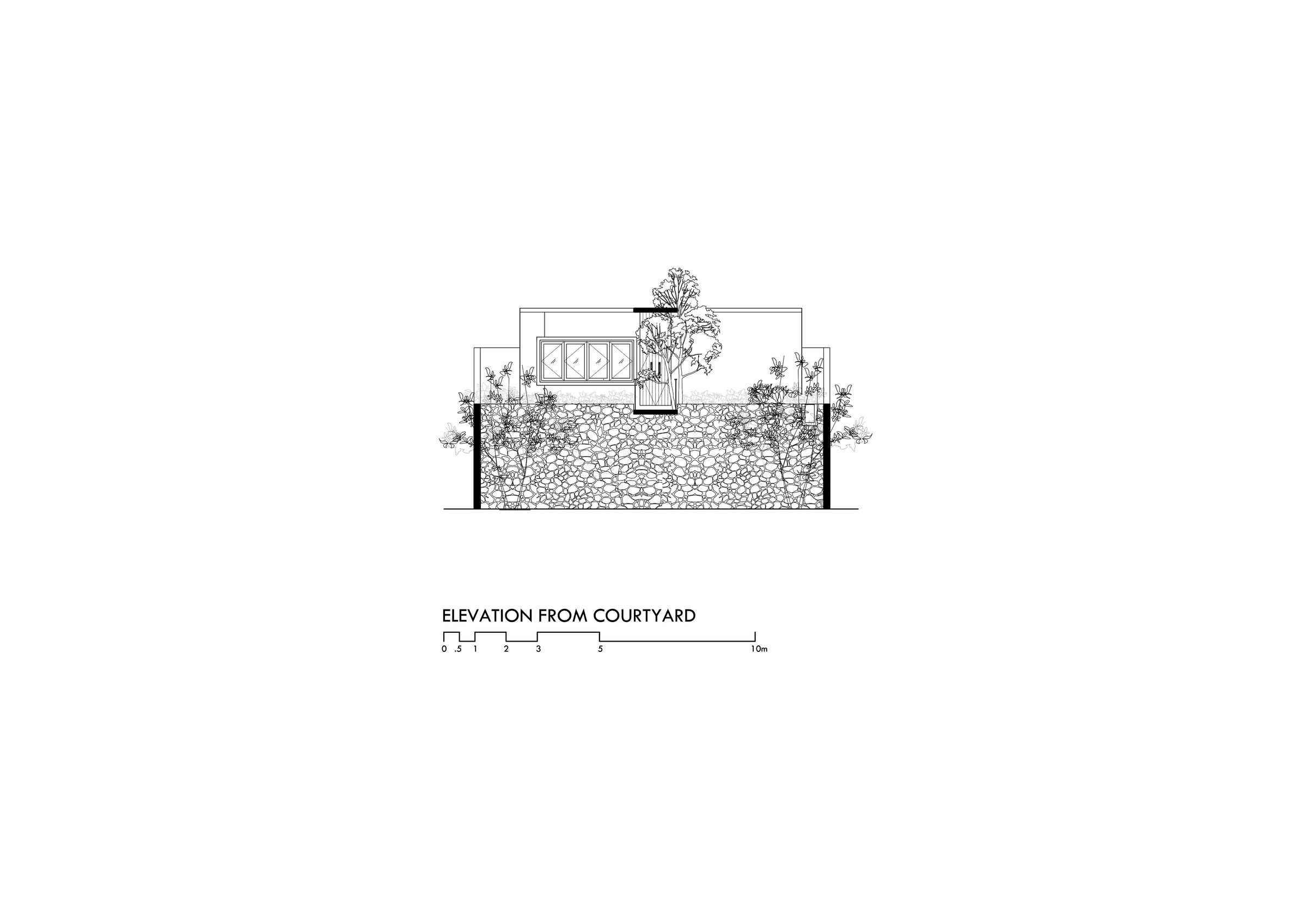 Elevation from courtyard