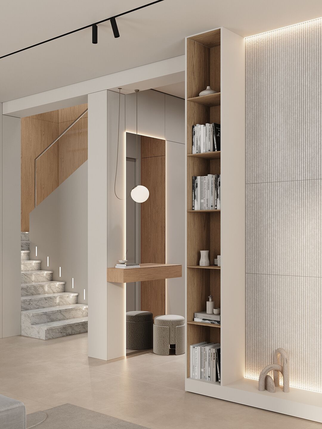 Stairs to the second floor