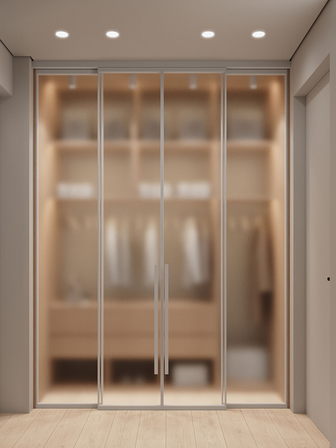 Dressing room in the master bedroom