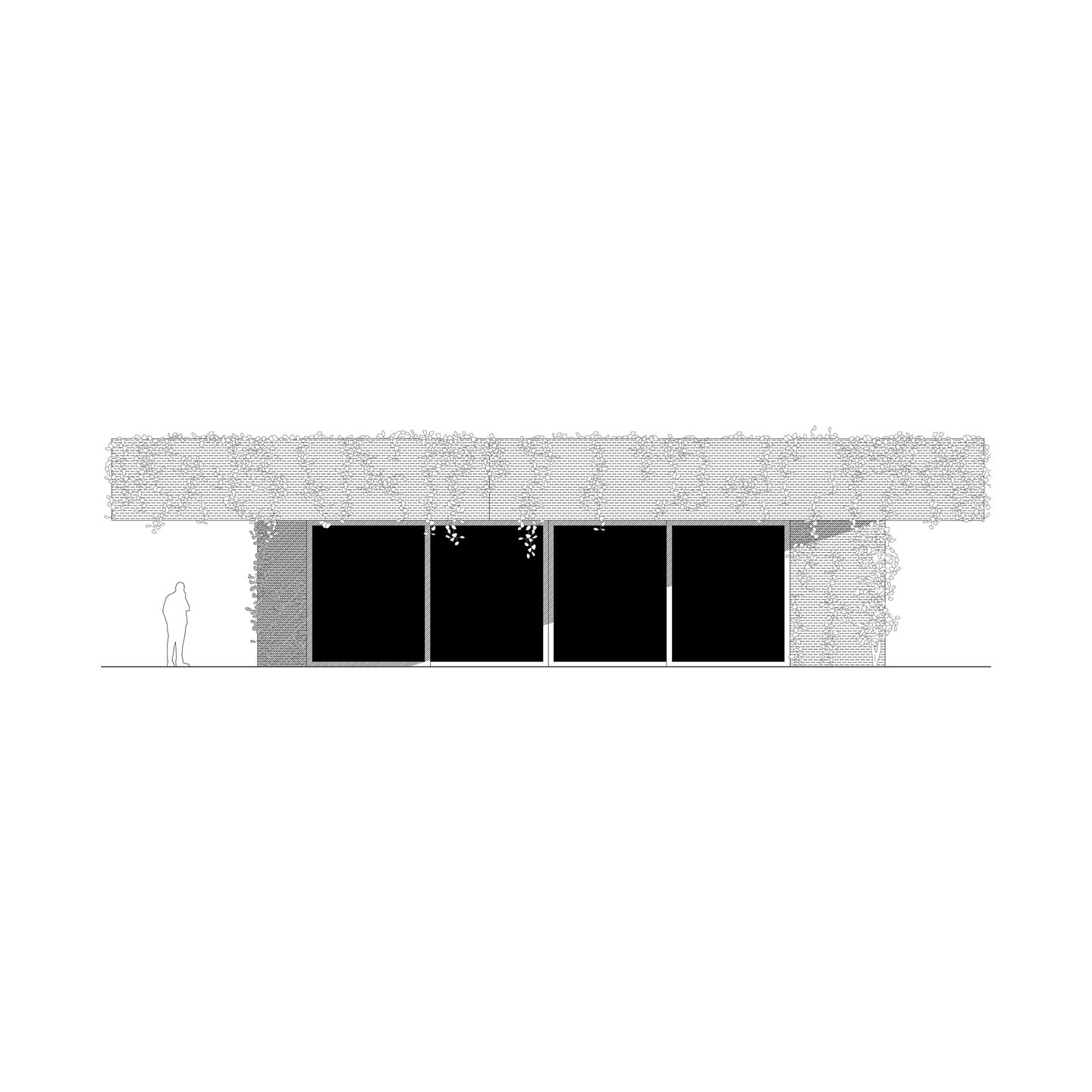 Botanical Garden Entrance Pavilion - Elevation