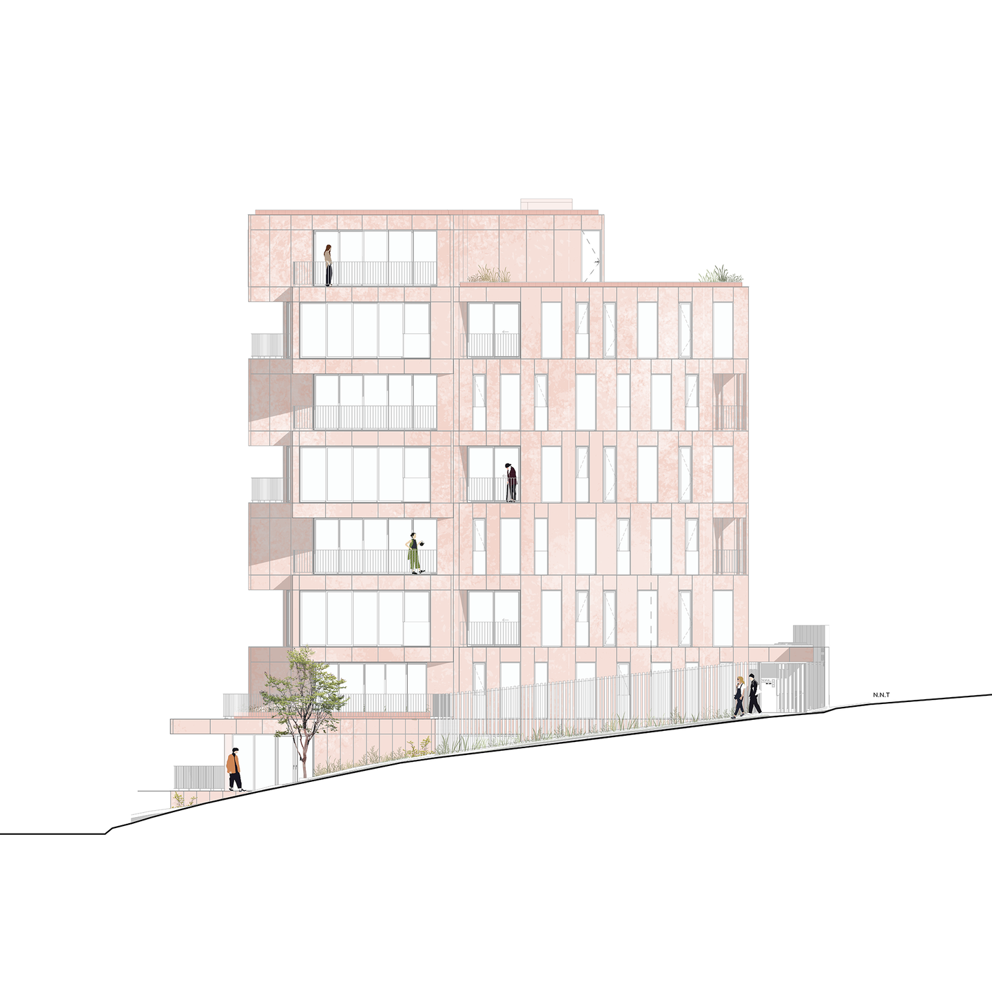 East facade elevation