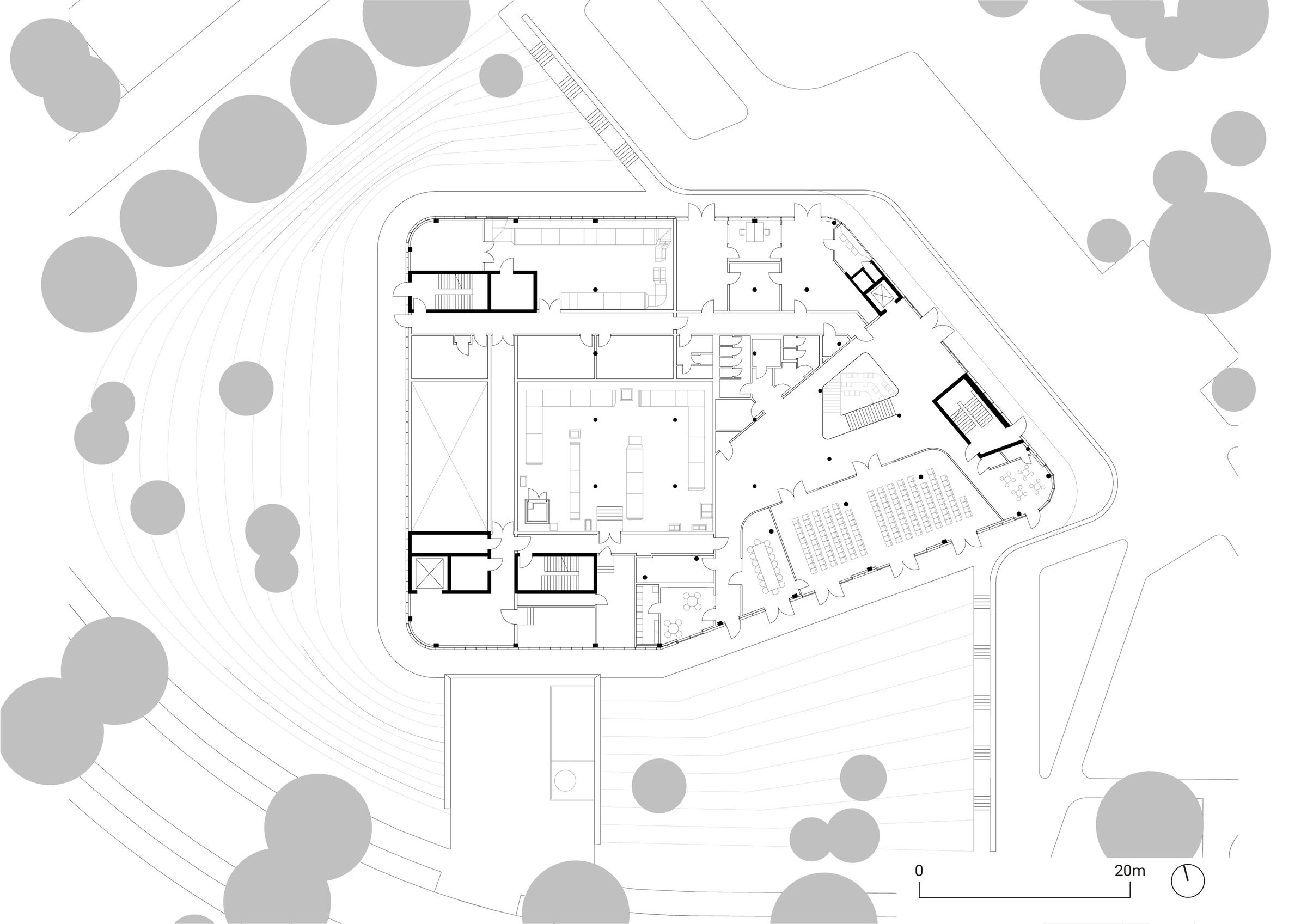 First floor plan, original scale 1:200