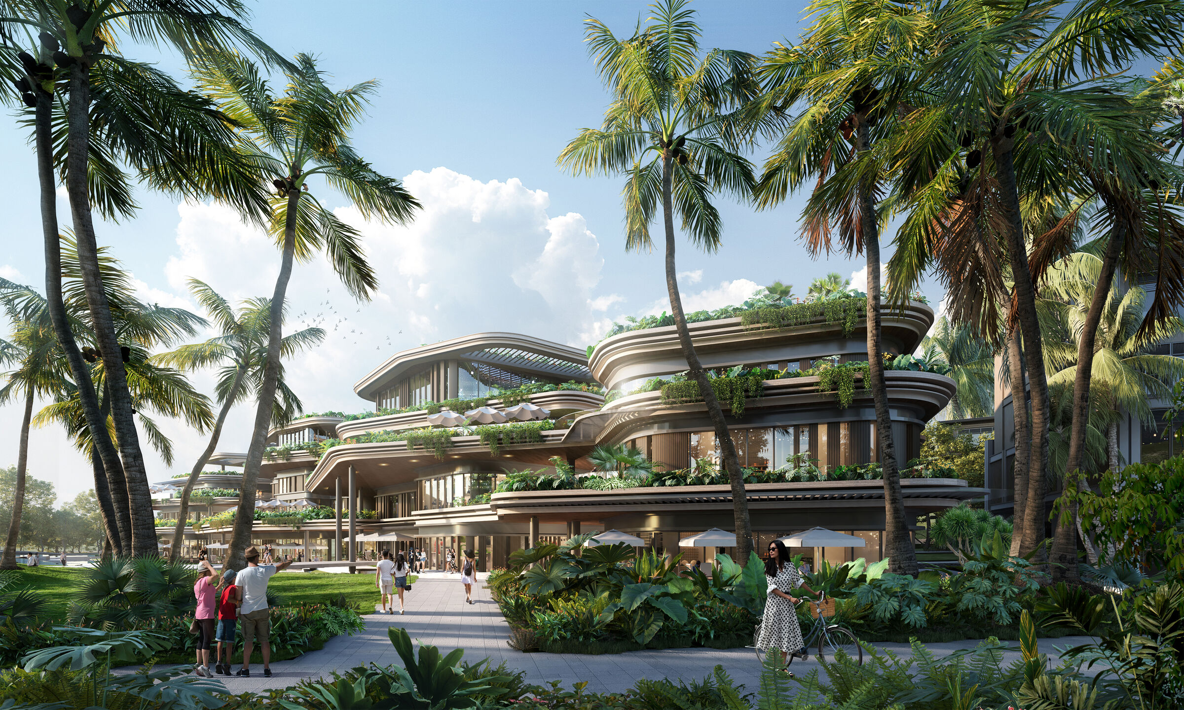 Entrance to High-End Retail Cluster