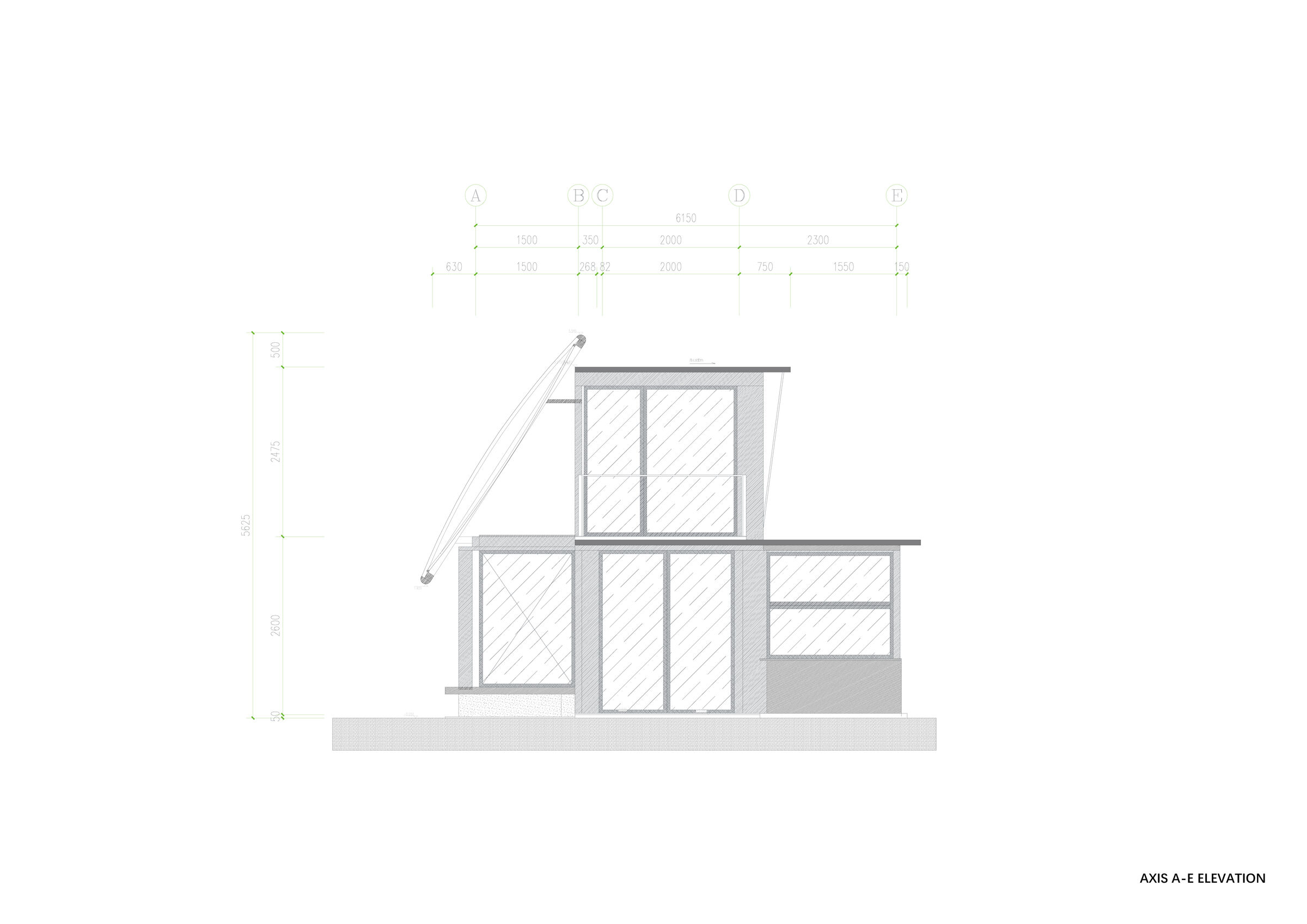 AXIS A-E ELEVATION