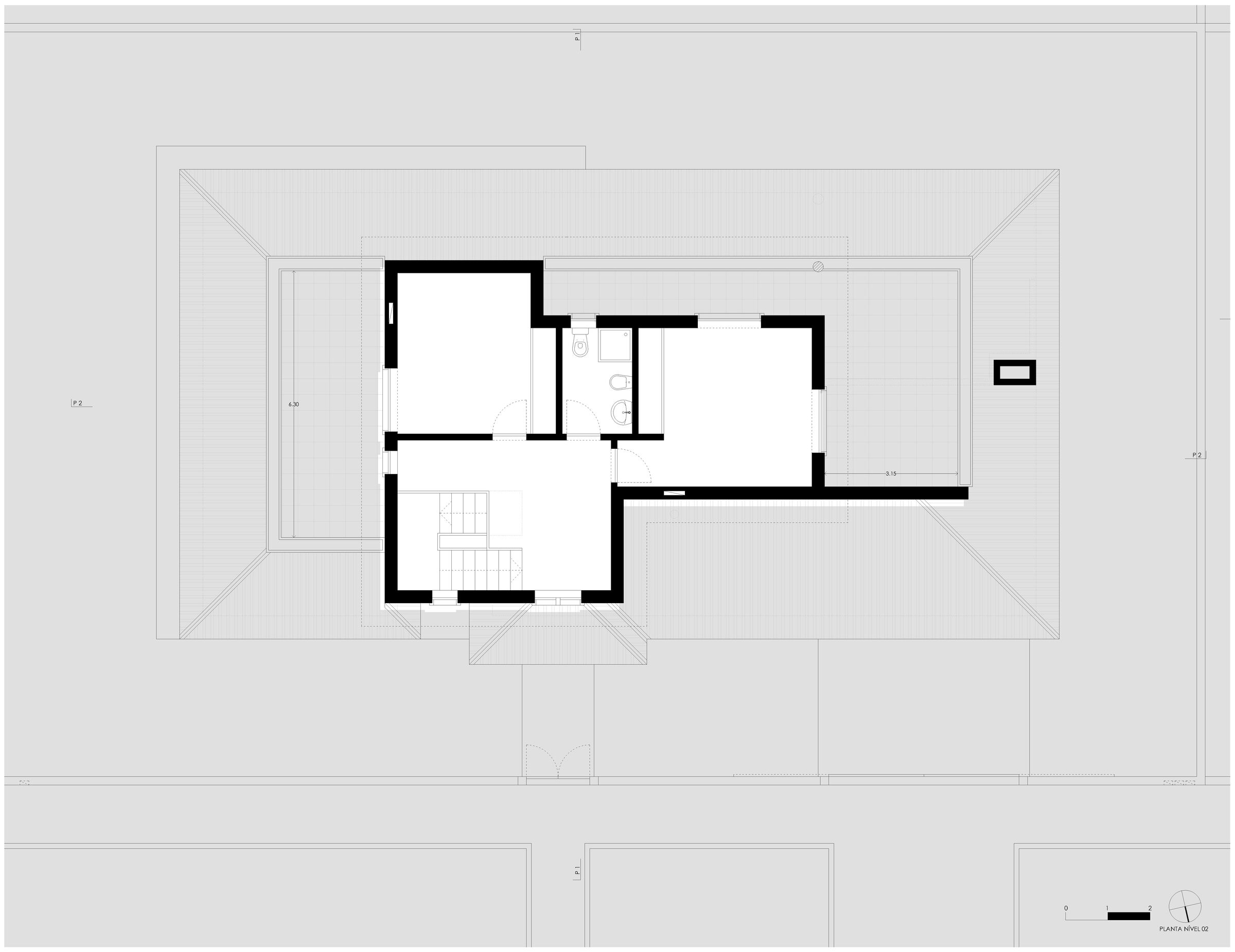 floor plan level 2 - existing