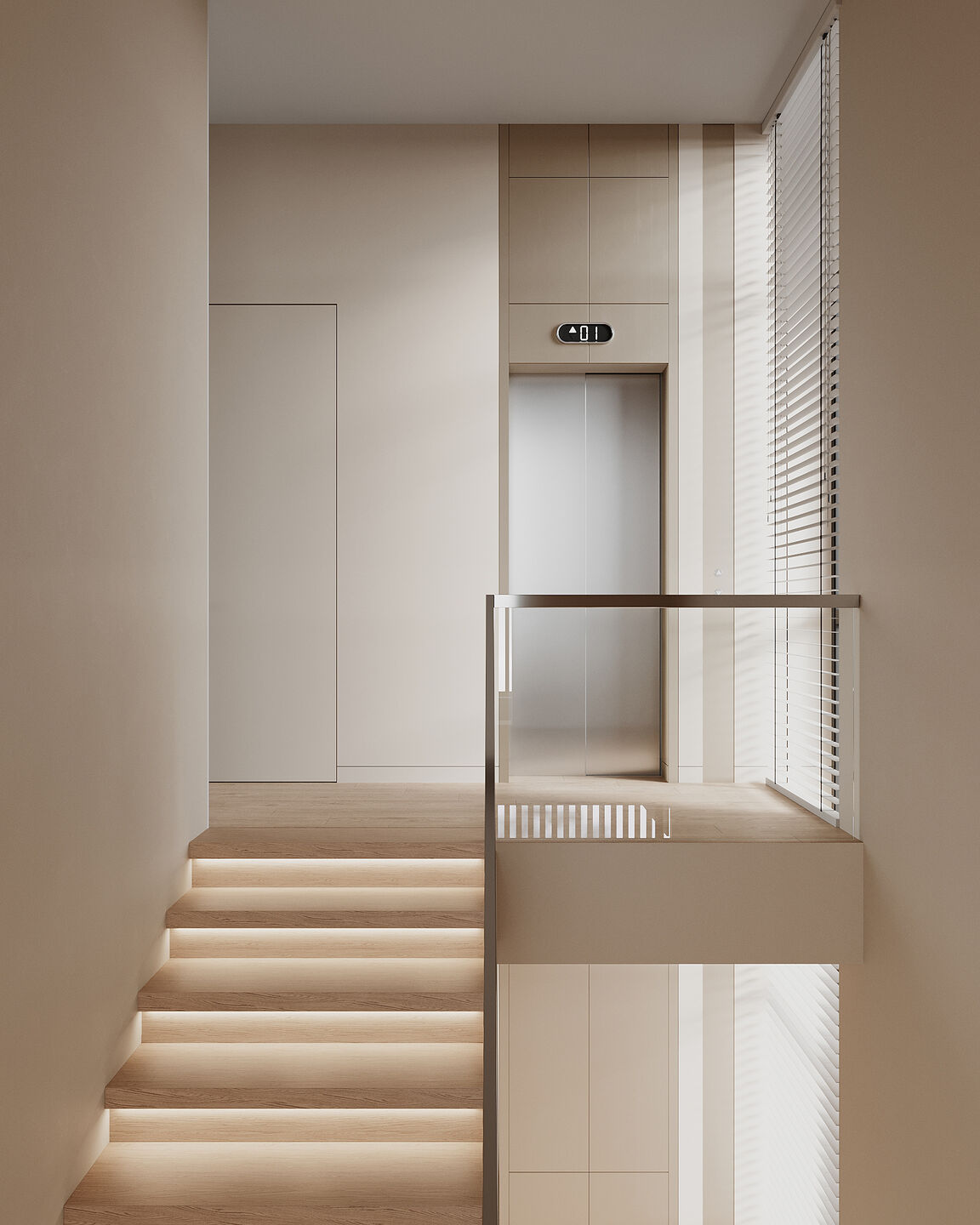 Interfloor staircase