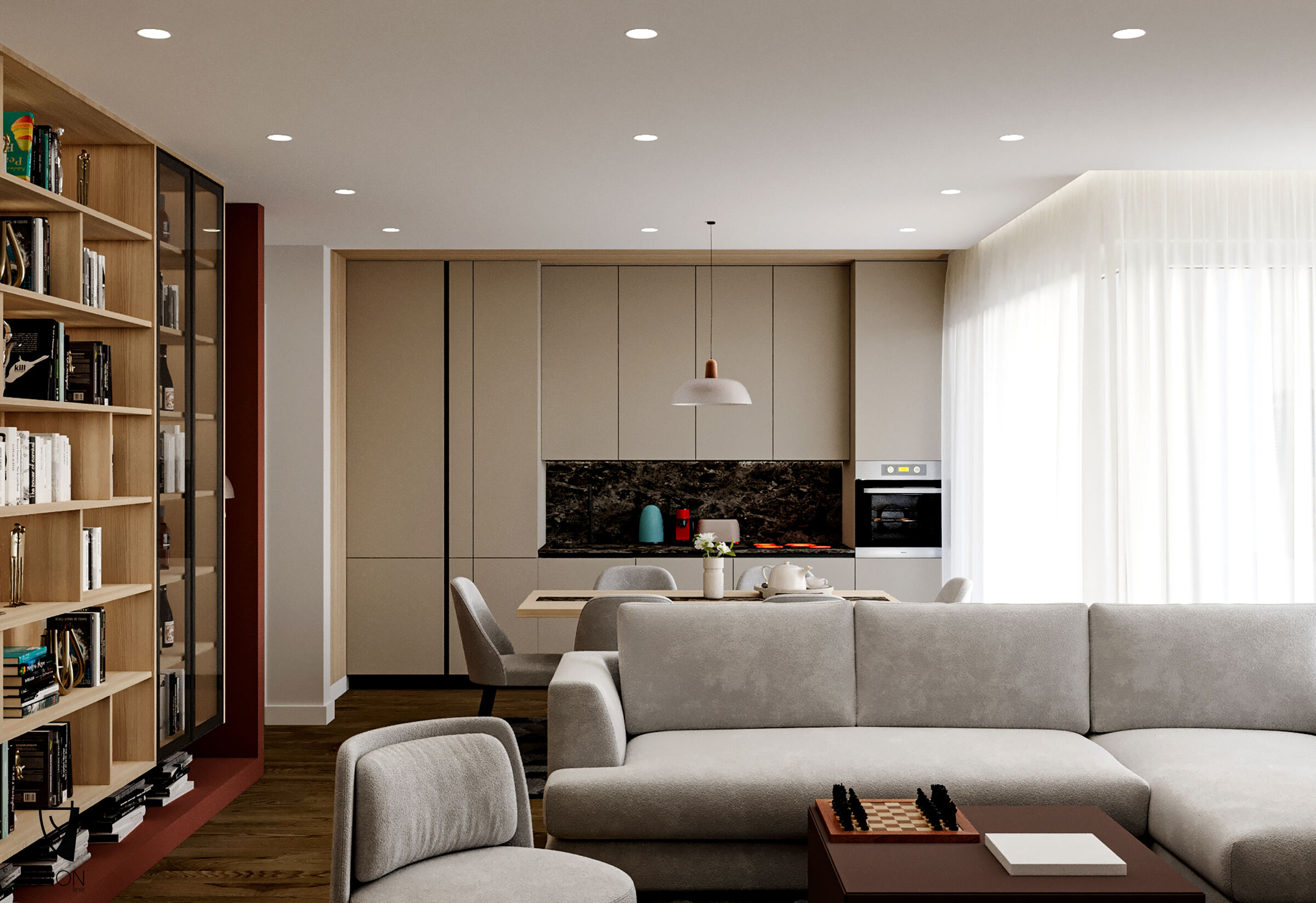 'Renaissance of Light and Shadow' Design: KAON line Client: Private Location: Prishtinë, Kosovë