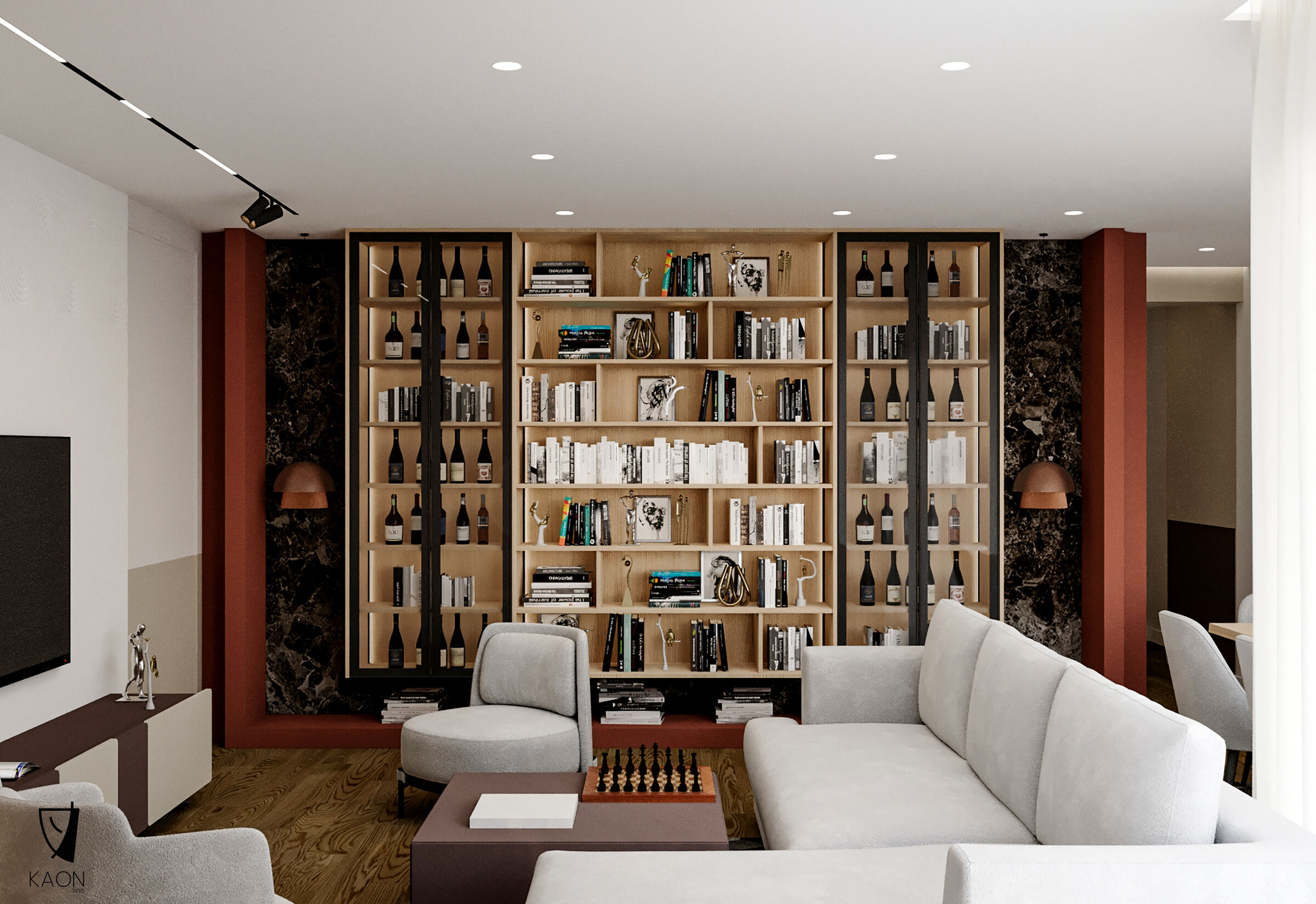 'Renaissance of Light and Shadow' Design: KAON line Client: Private Location: Prishtinë, Kosovë
