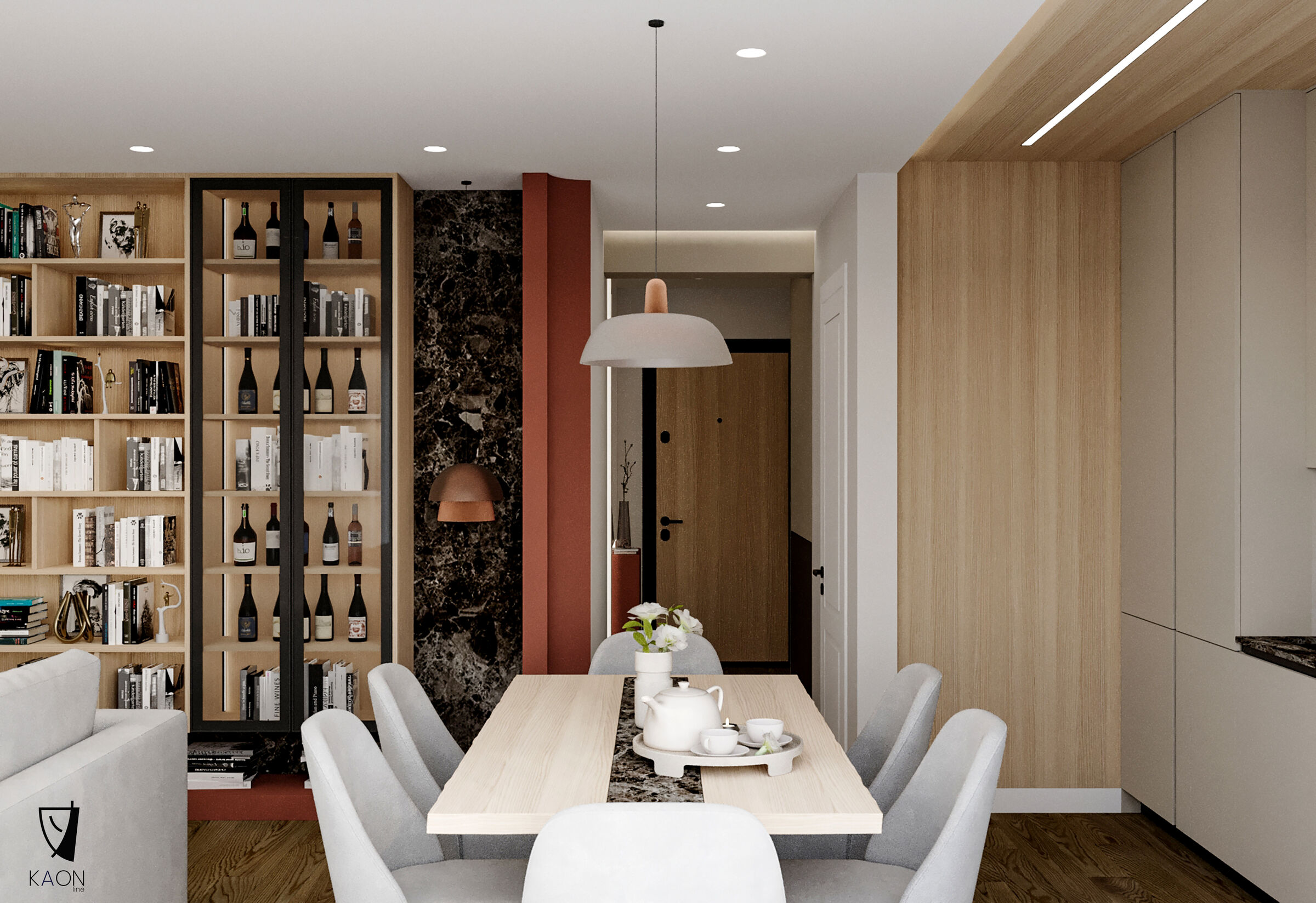 'Renaissance of Light and Shadow' Design: KAON line Client: Private Location: Prishtinë, Kosovë