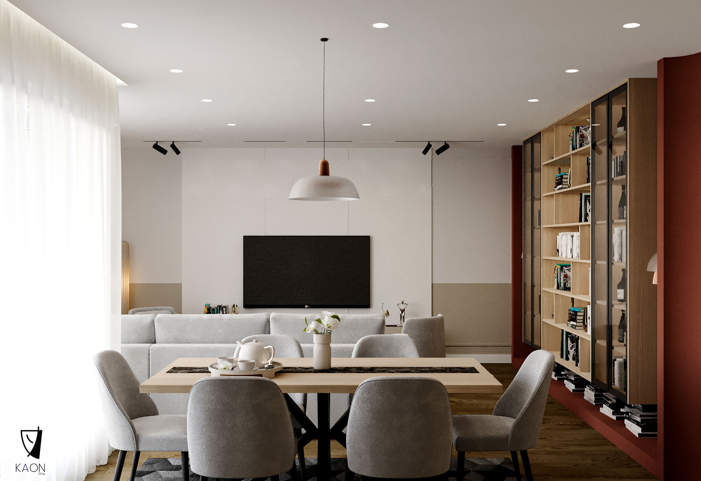 'Renaissance of Light and Shadow' Design: KAON line Client: Private Location: Prishtinë, Kosovë