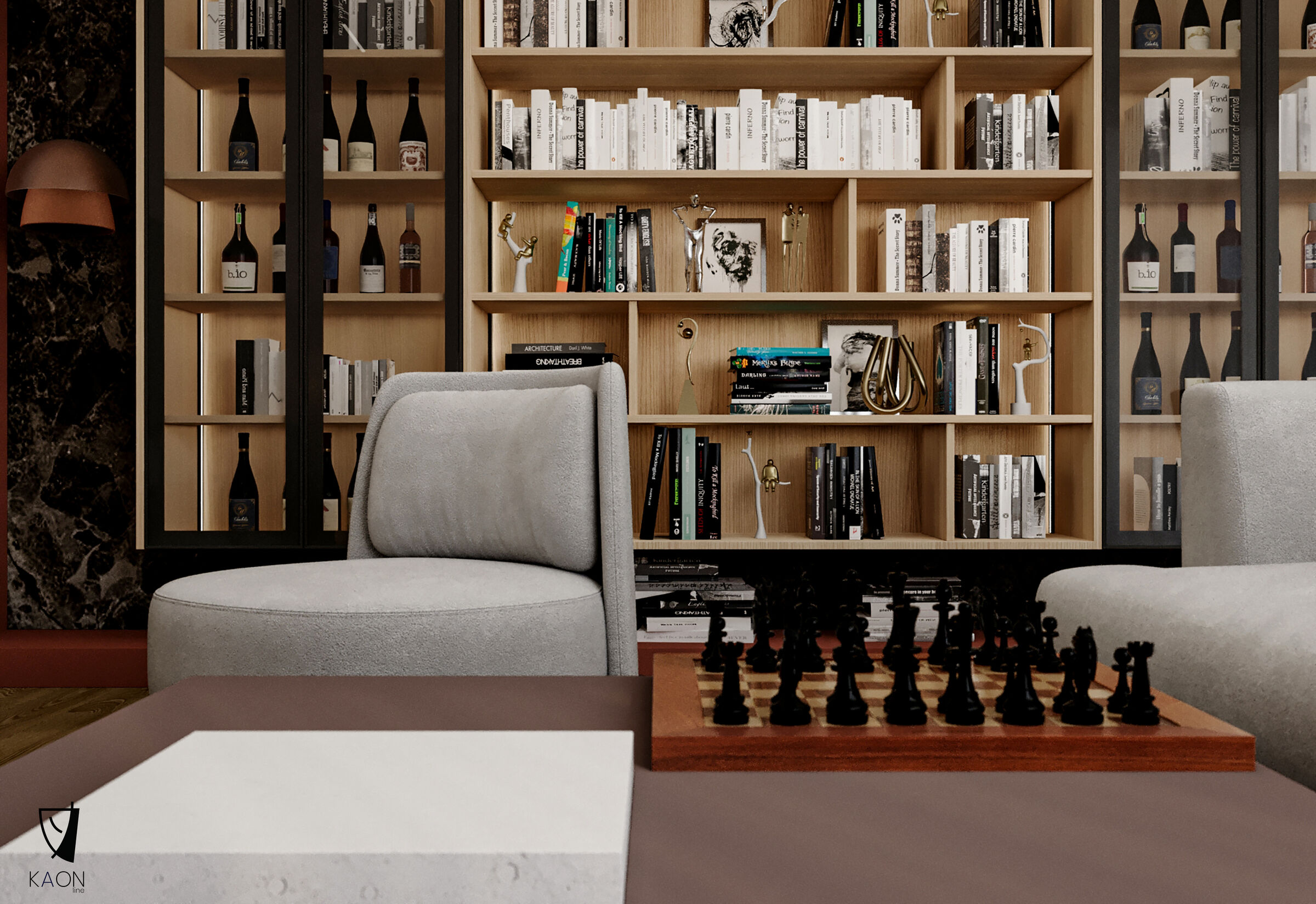 'Renaissance of Light and Shadow' Design: KAON line Client: Private Location: Prishtinë, Kosovë