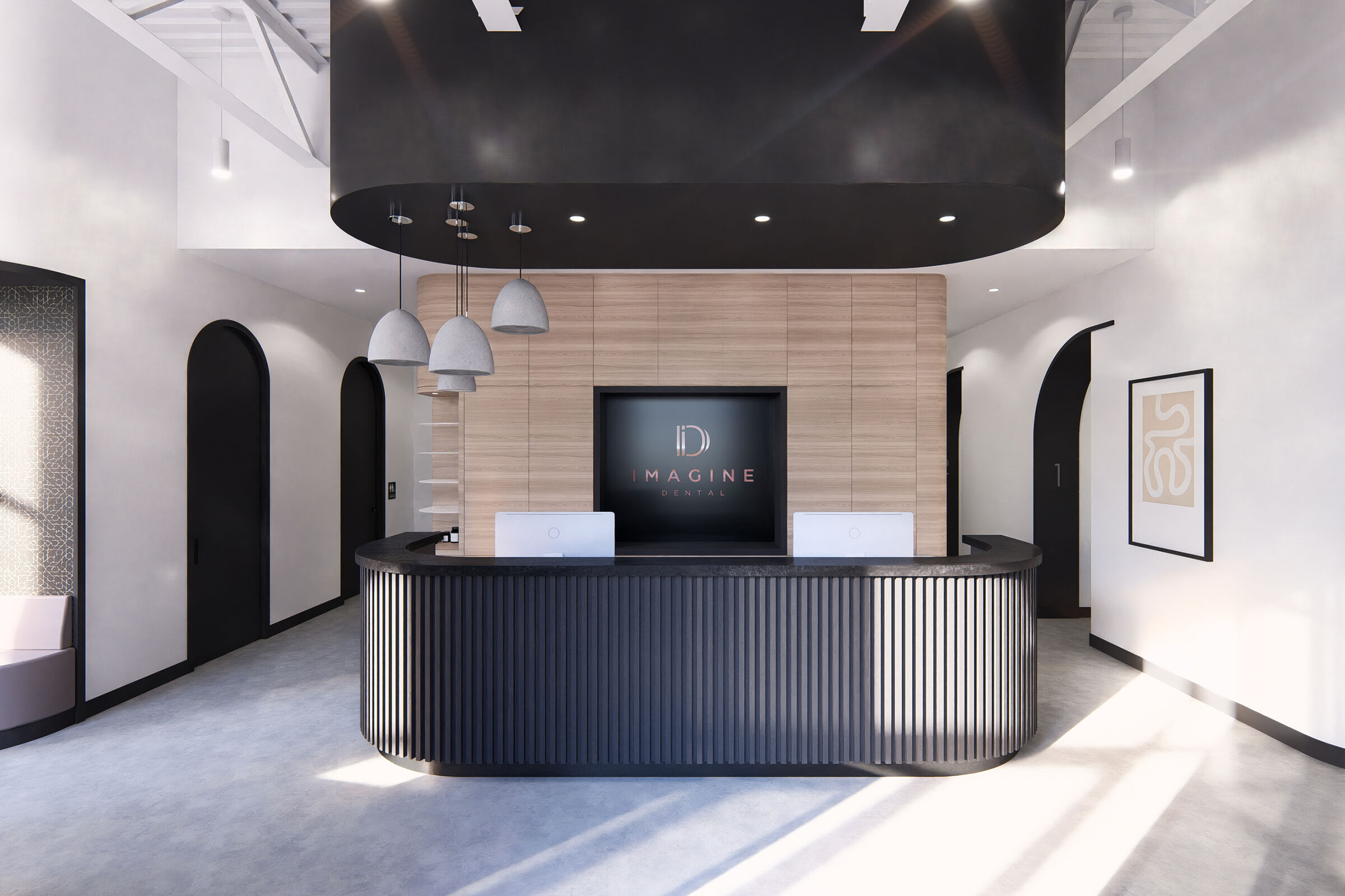 Design Render of Reception