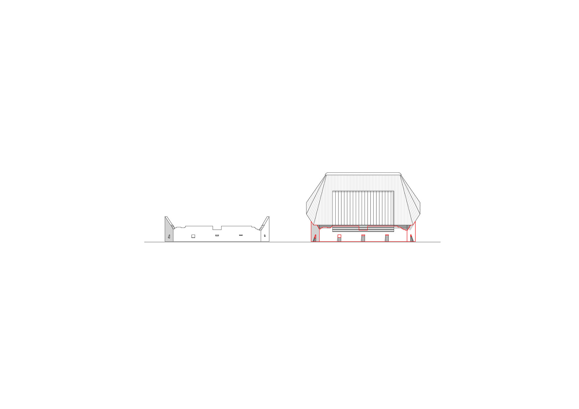 ruine of the Sheepfold and rebuild Sheepfold