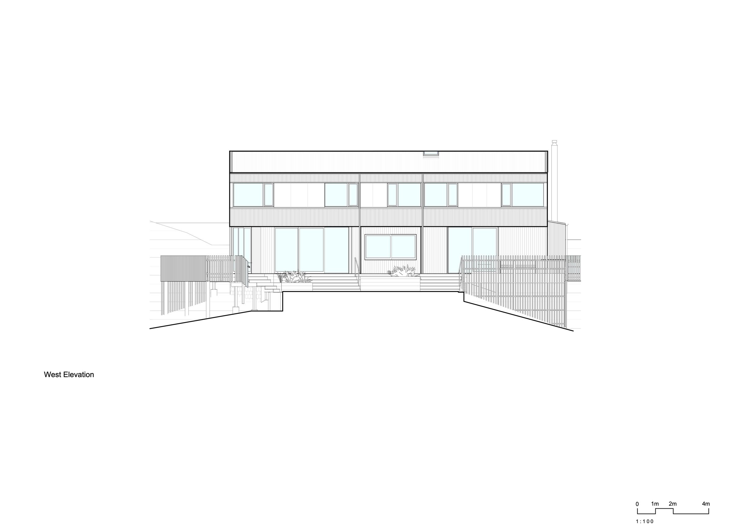 west elevation