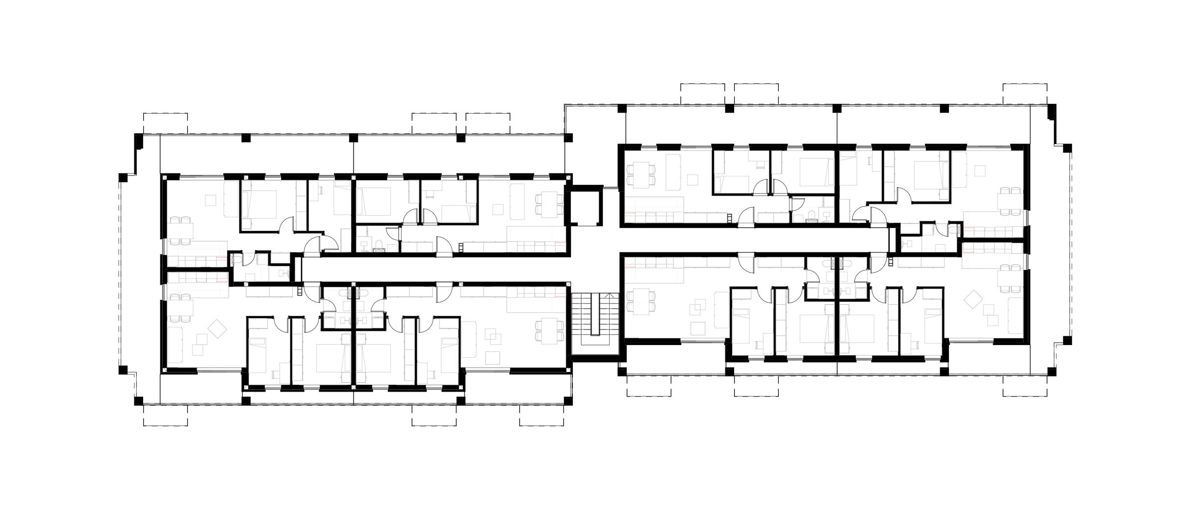 Top floor - buildings A, B & C