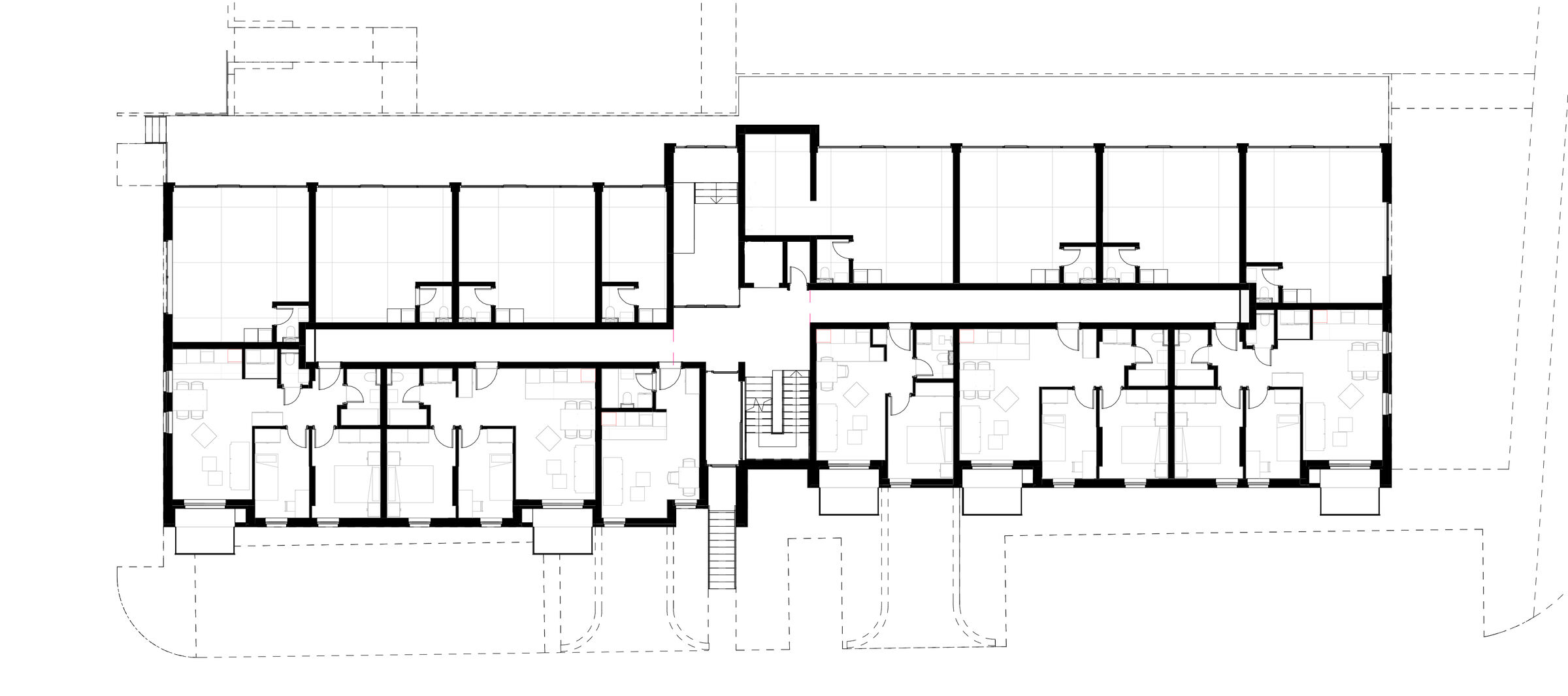 Groundfloor - buildings A, B & C