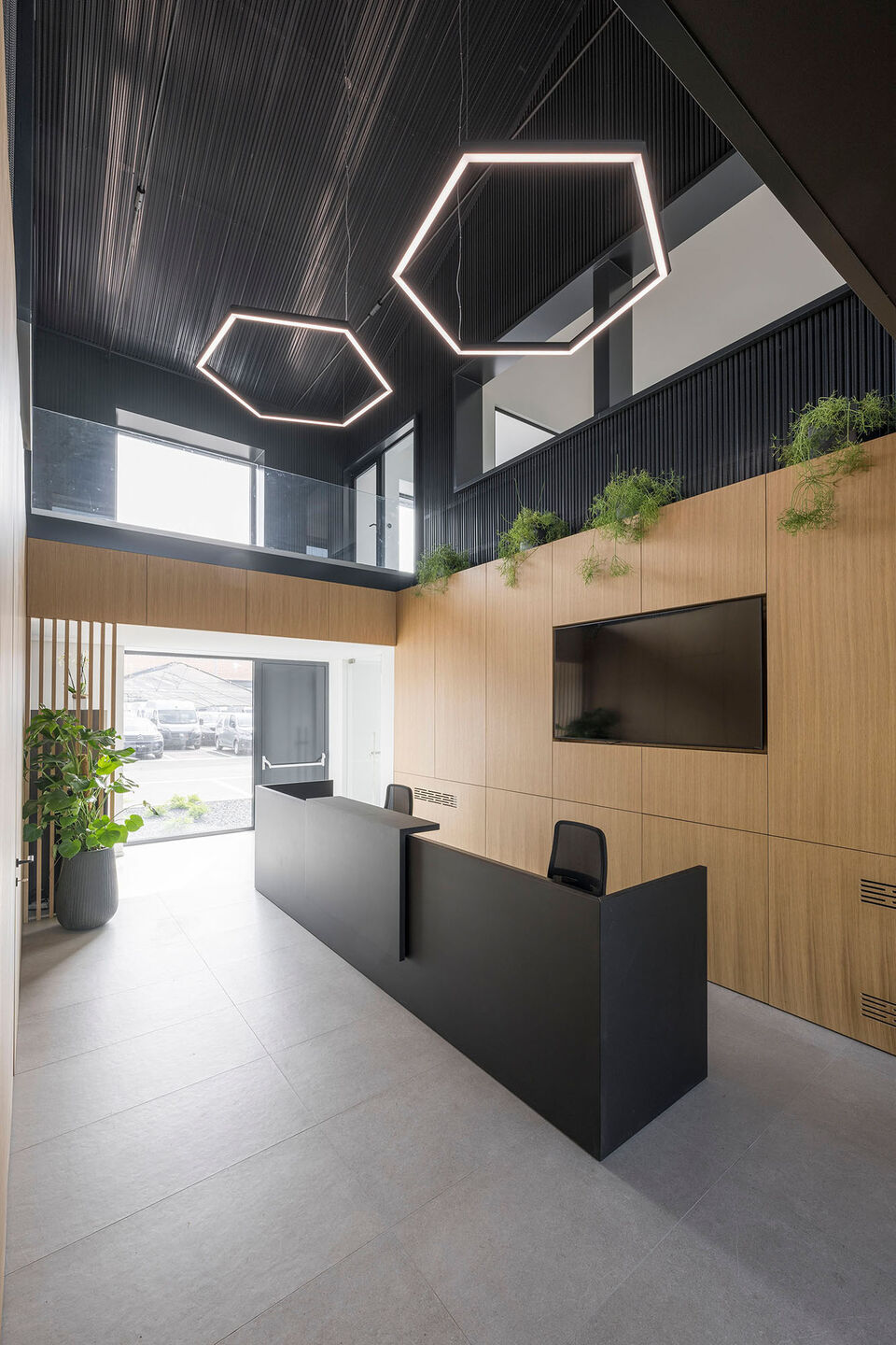 Double height entrance