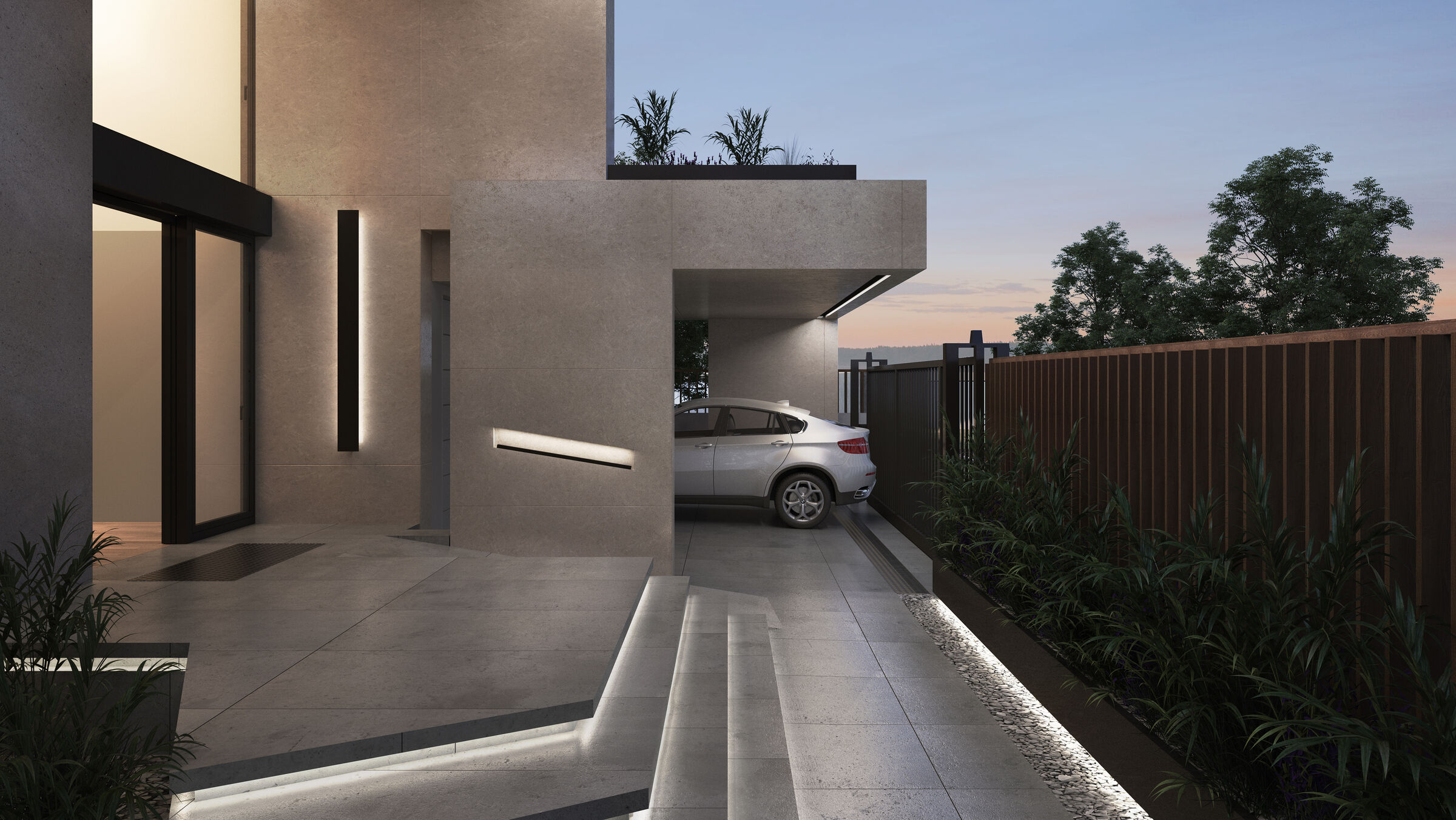 3d perspective - entrance area