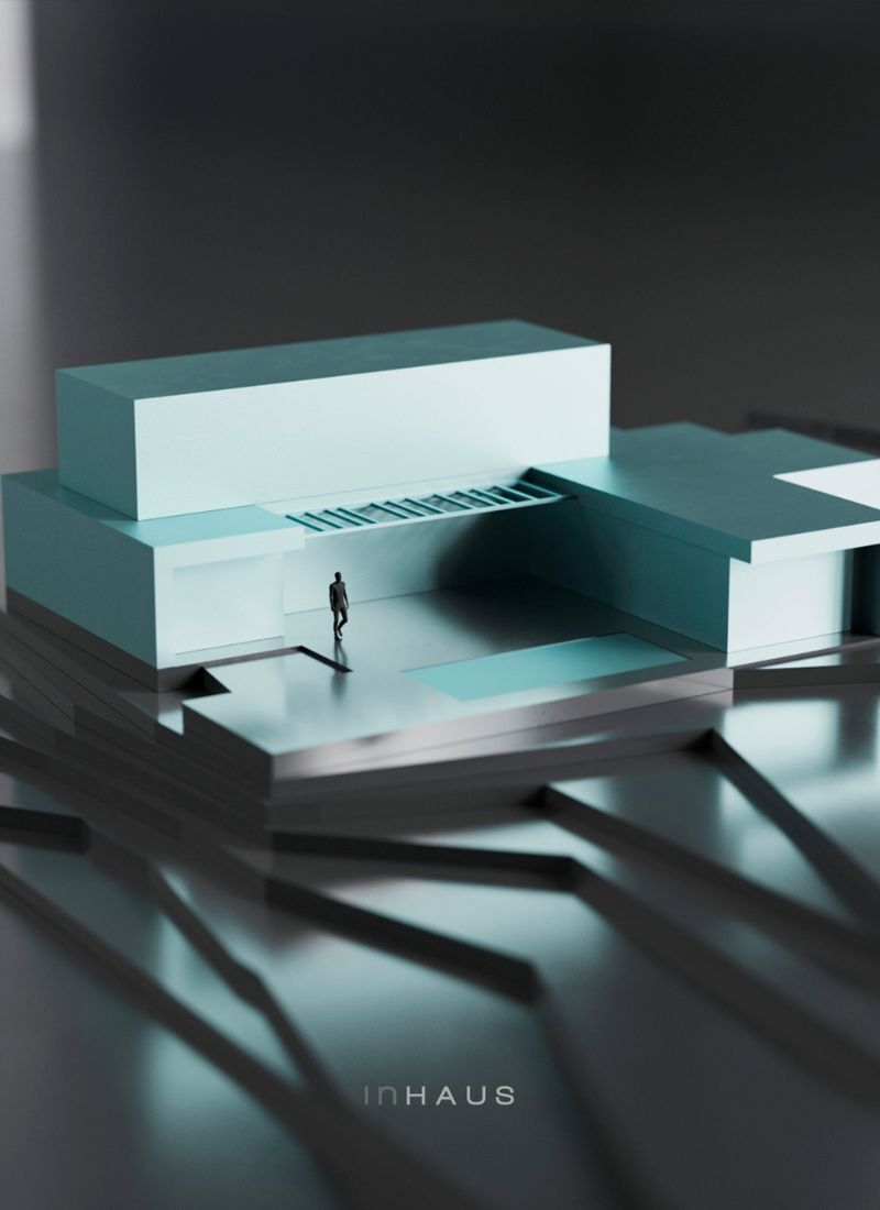 Maqueta verde dibujo