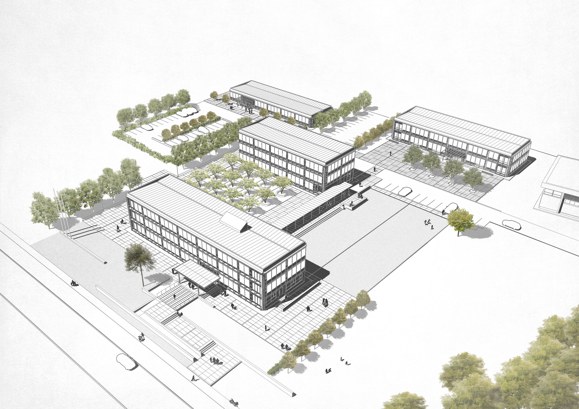 Health Hub Aerial View