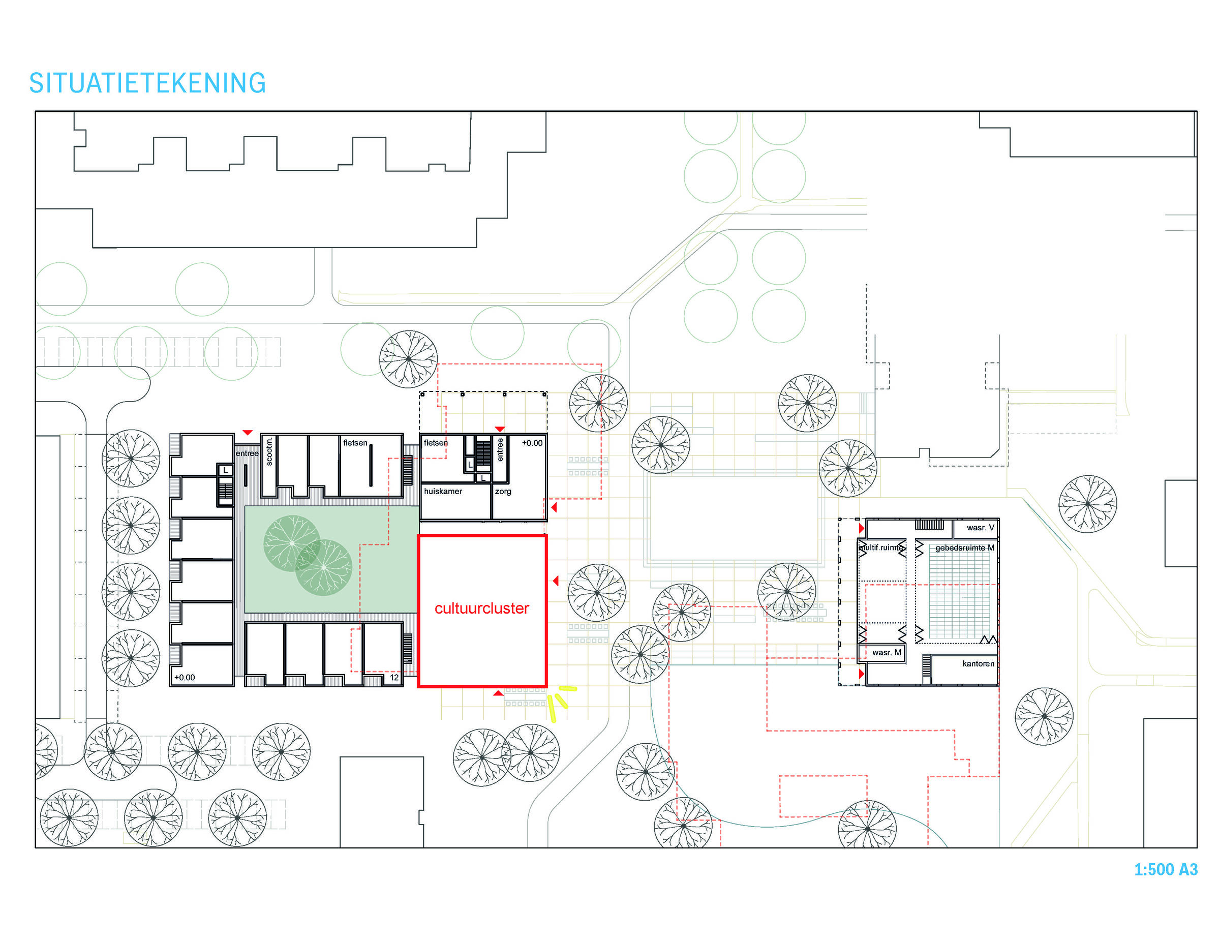Situation drawing De Nieuwe Rietwijker