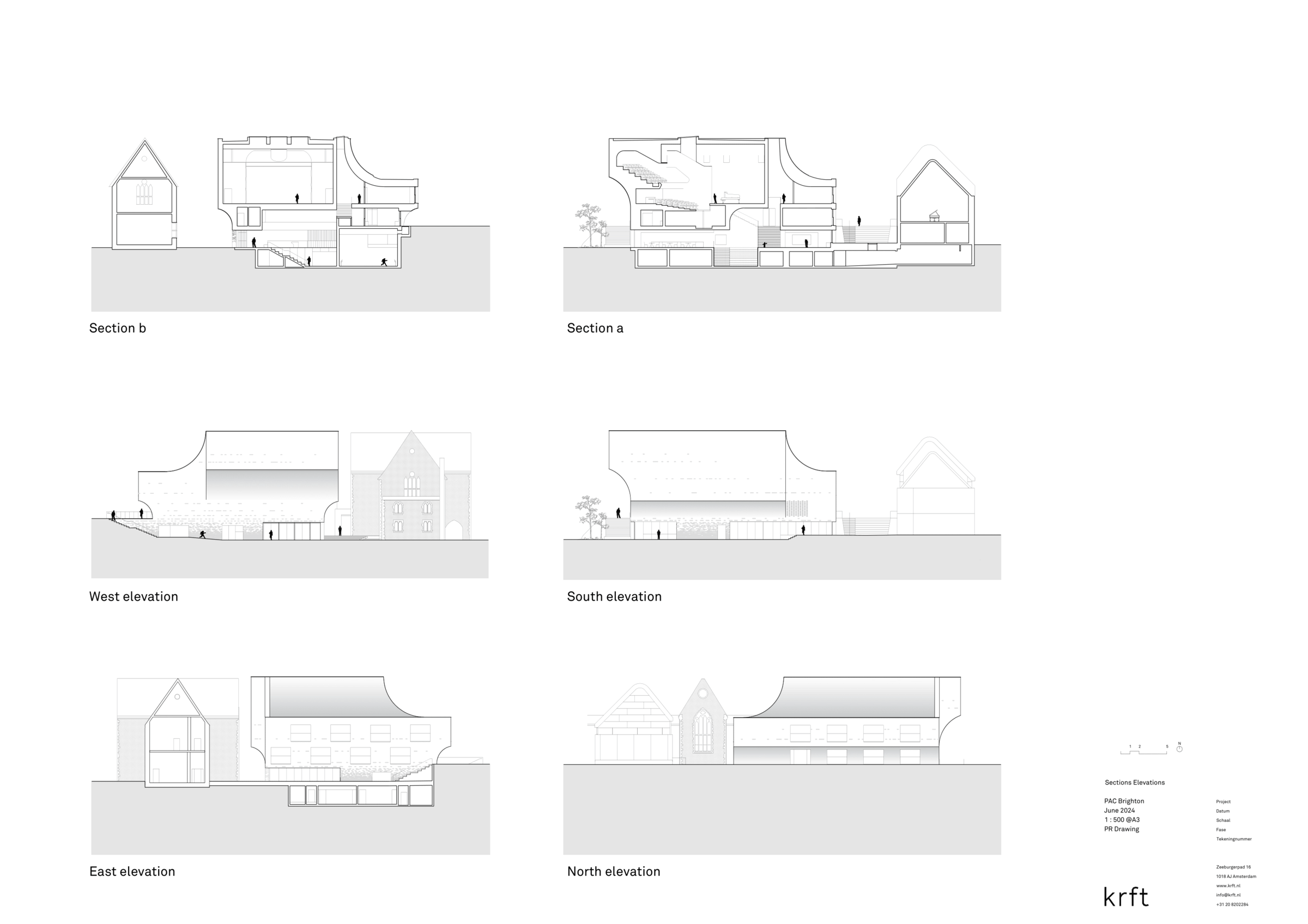 PAC Brighton College - Sections and Elevations
