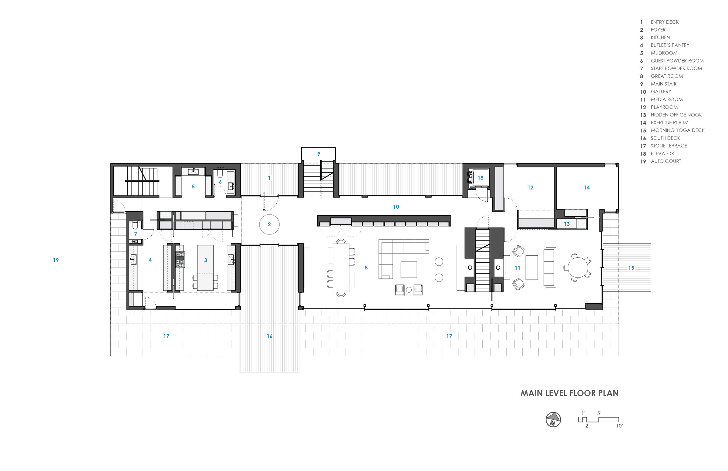 Main Level Floor Plan