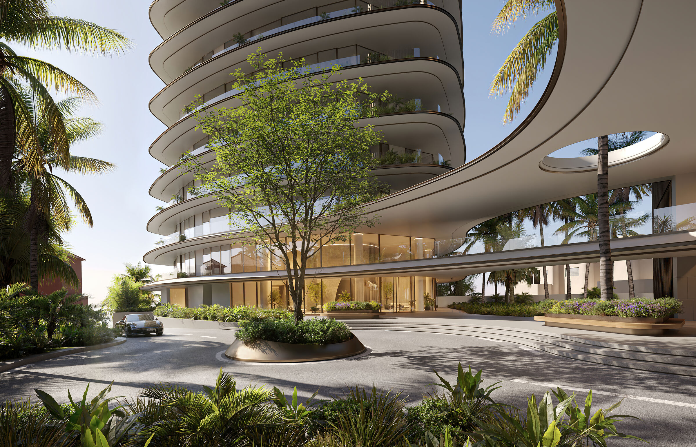 Hotel exterior render