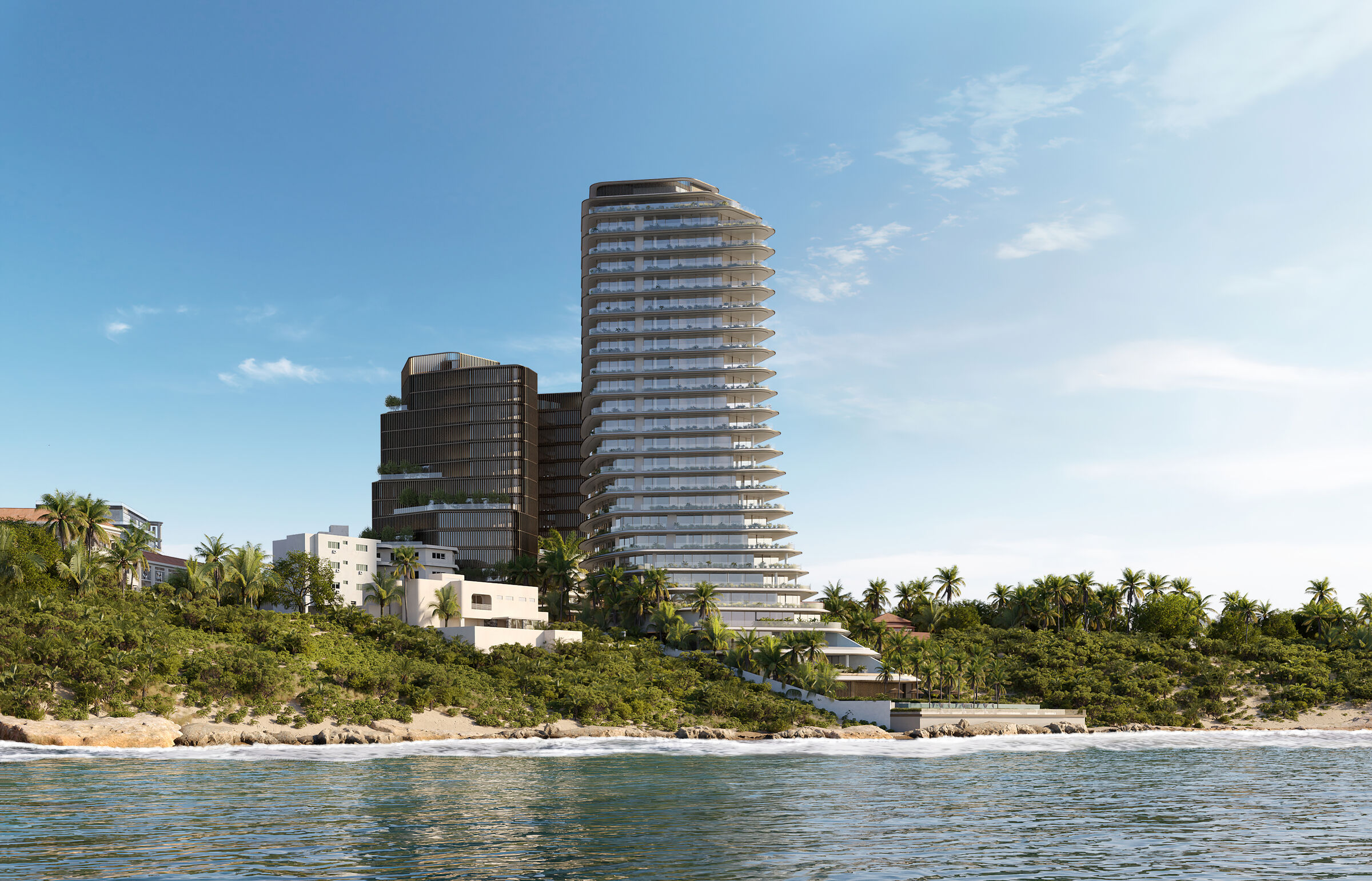 View of the hotel from the side